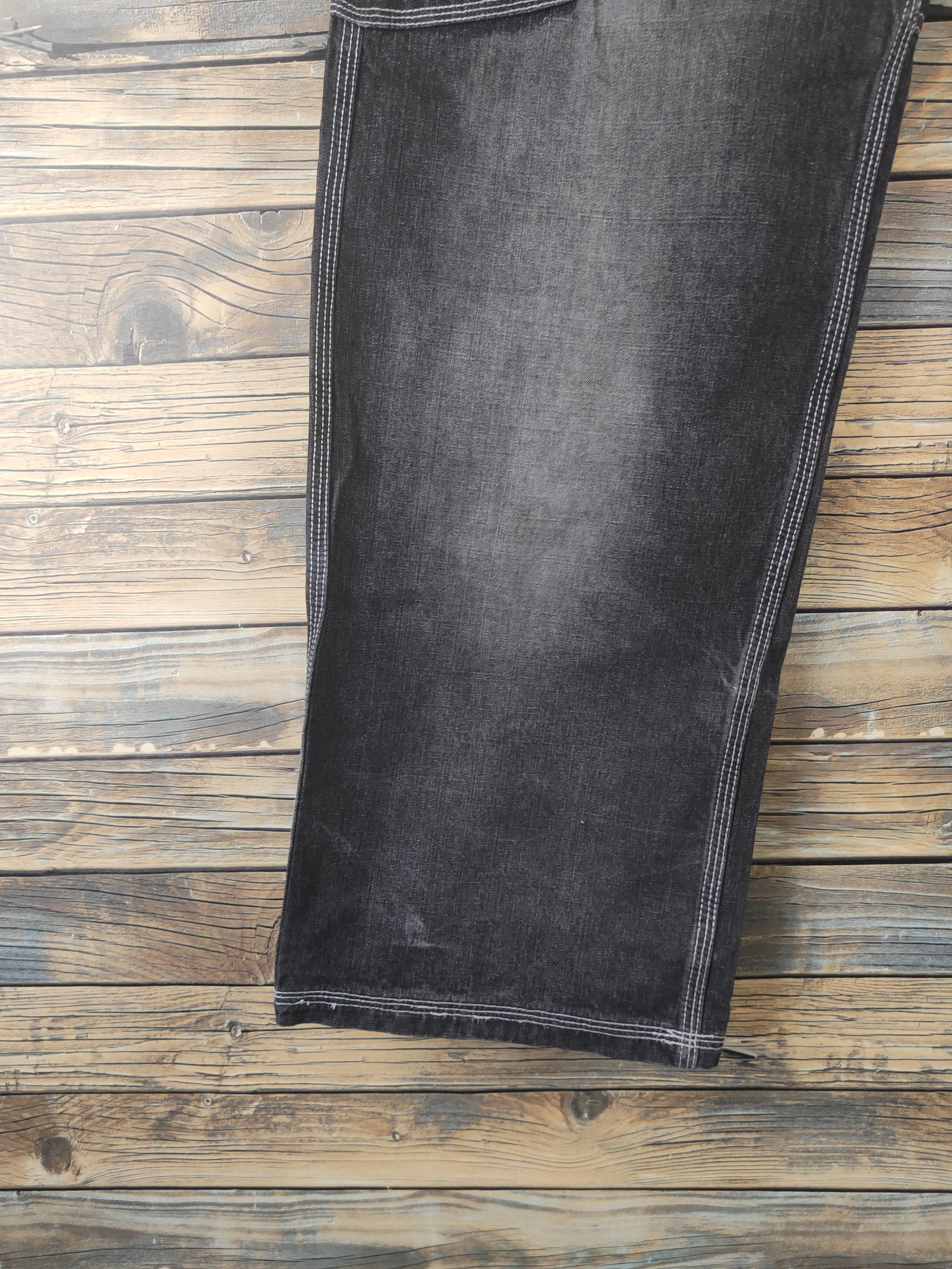 Enyce DL Enyce Black Distressed Ripped Jeans #1902 Size US 32 / EU 48 - 5 Thumbnail