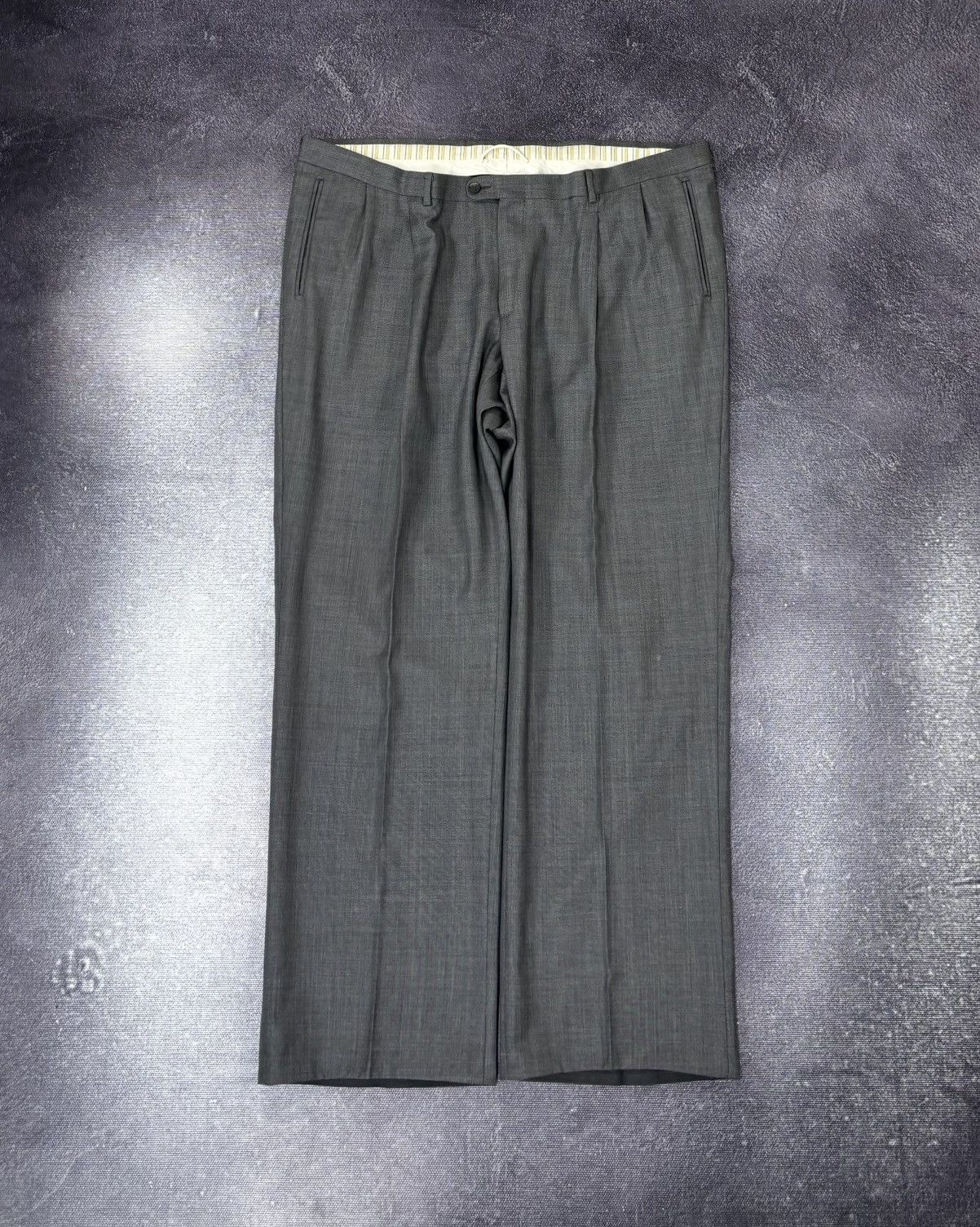 Ermenegildo Zegna Ermenegildo Zegna Su Misura Fit Rom Gray Formal Wool Suit Size 54L - 5 Thumbnail