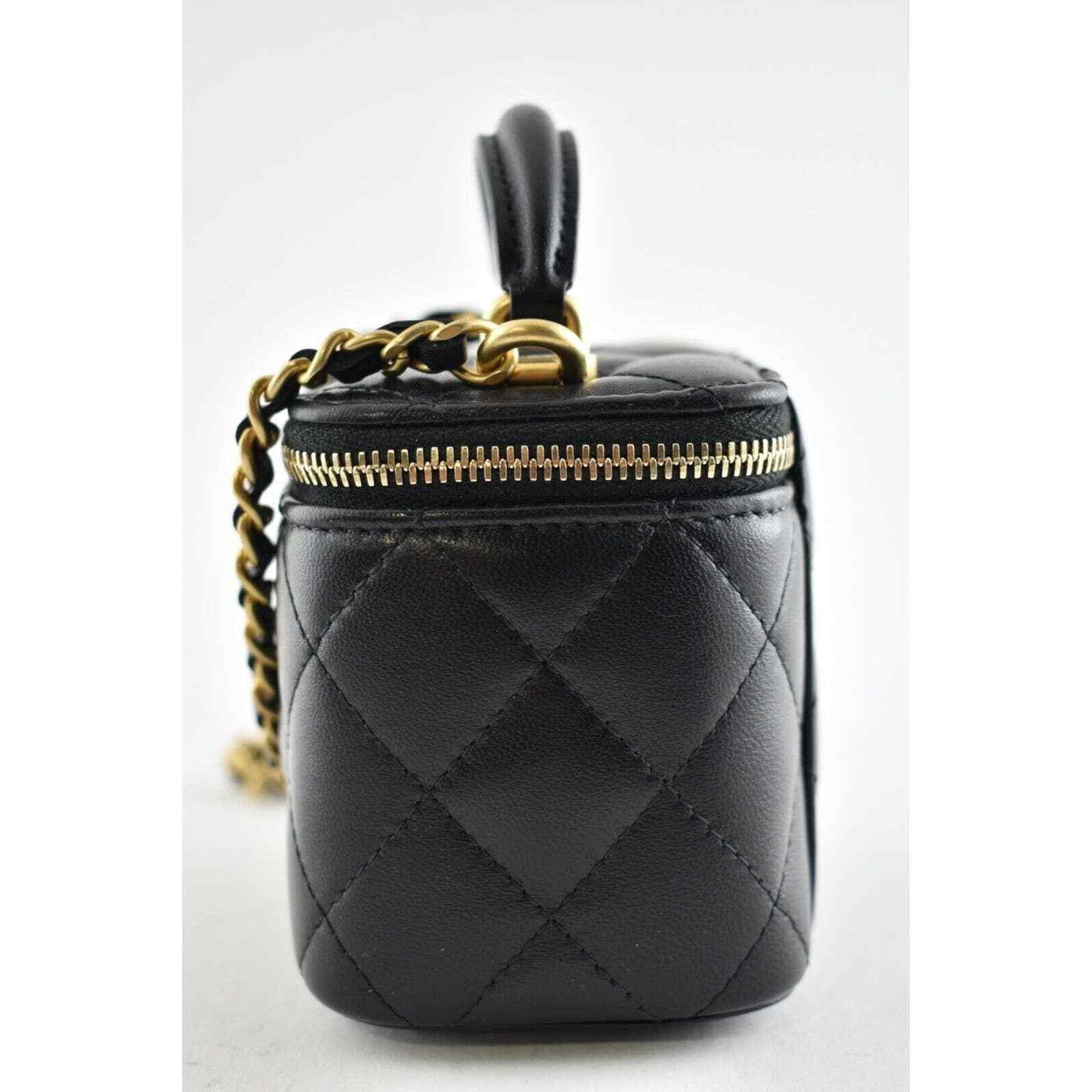 Chanel Chanel Mini Vanity Top Handle Logo Shoulder Crossbody Bag Size ONE SIZE - 8 Thumbnail
