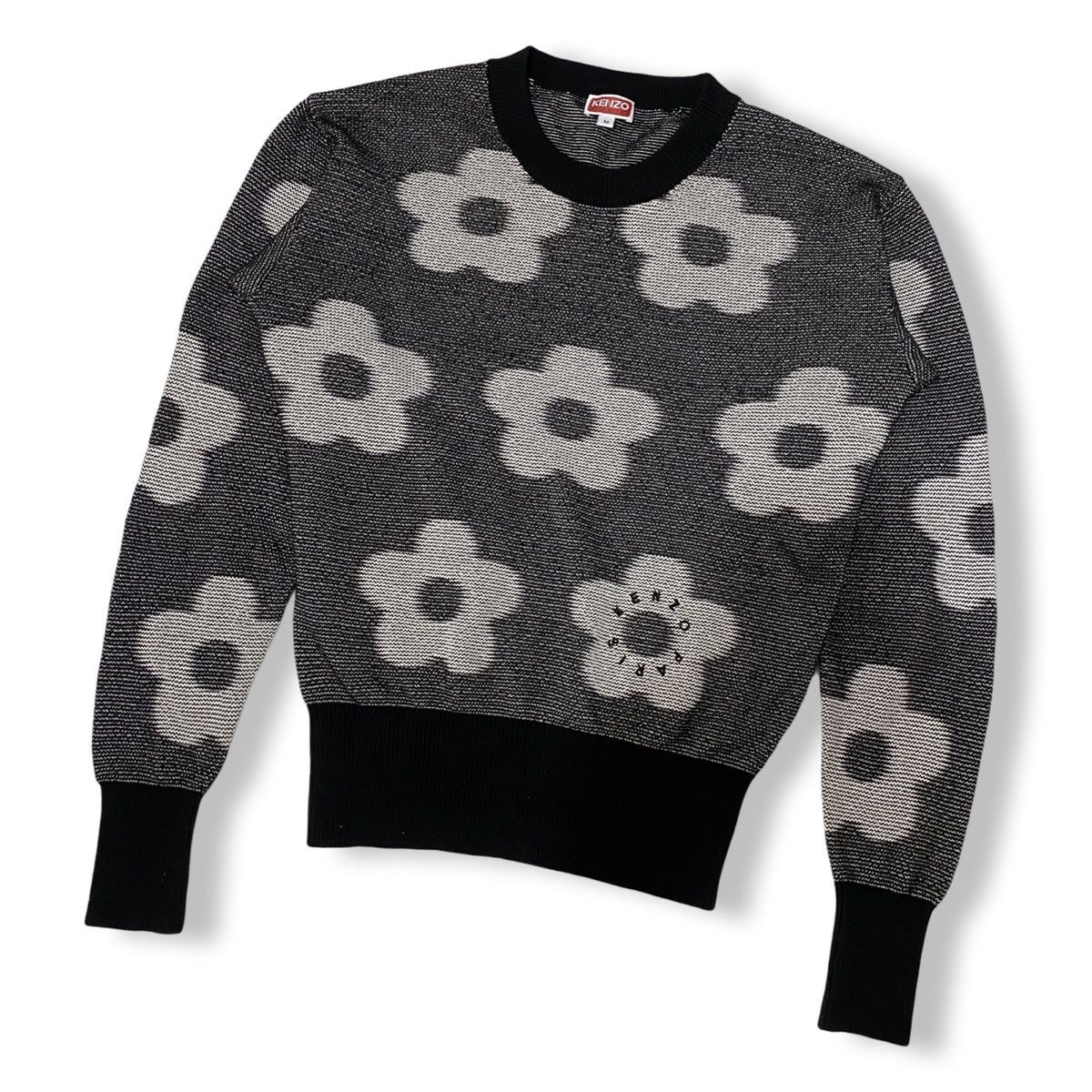 Kenzo Flower Spot-Jacquard Cotton Jumper