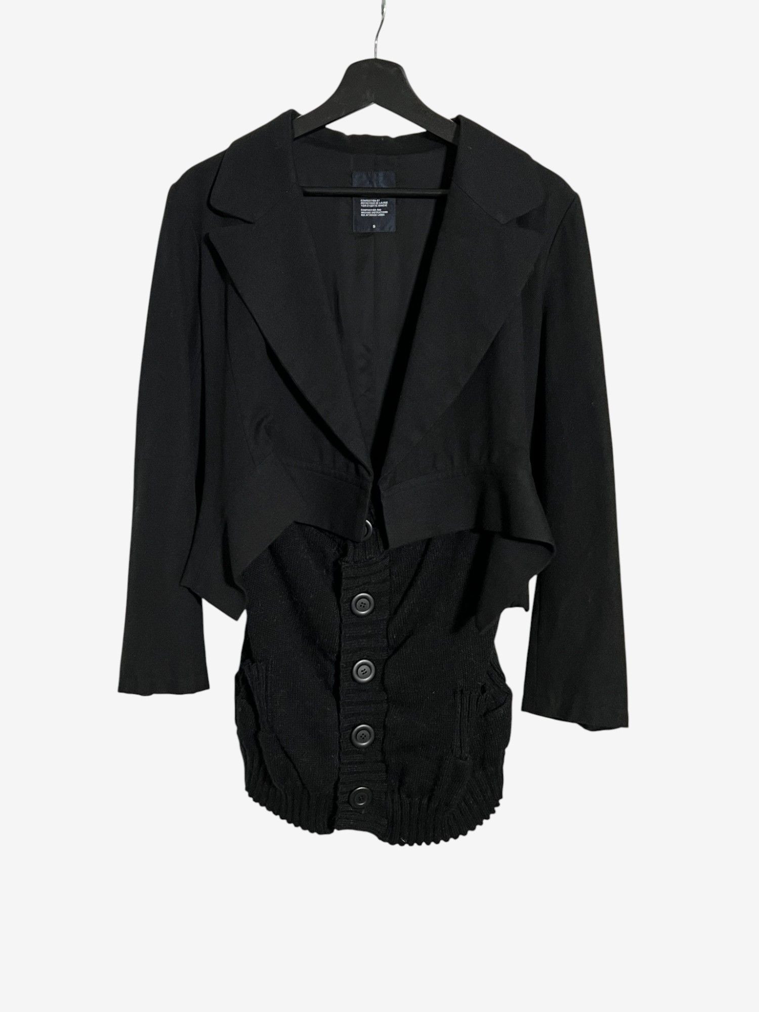 Yohji Yamamoto Limi Feu Knit Blazer Size S / US 4 / IT 40 - 2 Thumbnail
