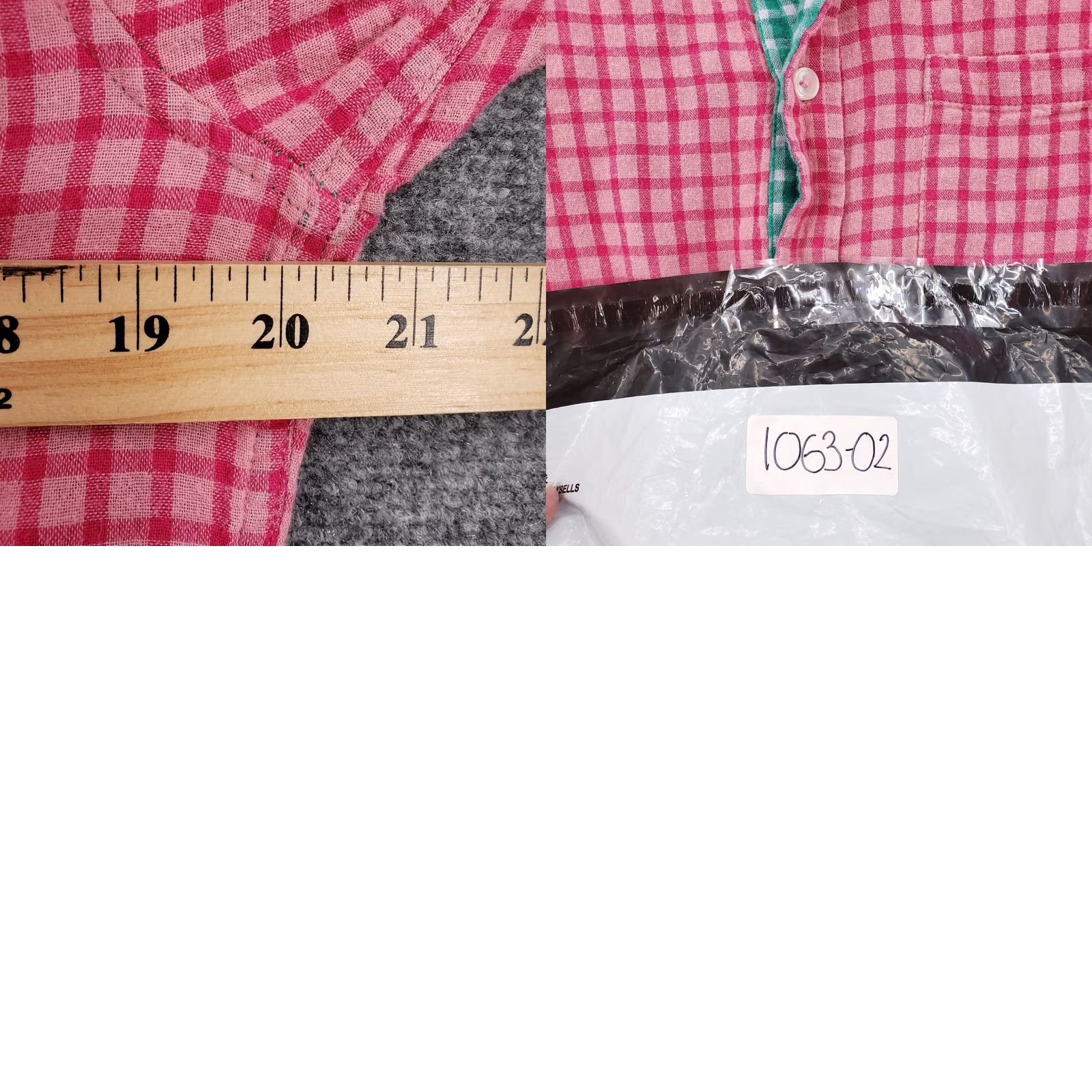 Vintage Hickey Freeman Shirt Mens S Small Button-Down Pink Check Short Sleeve Cotton Size US S / EU 44-46 / 1 - 8 Thumbnail