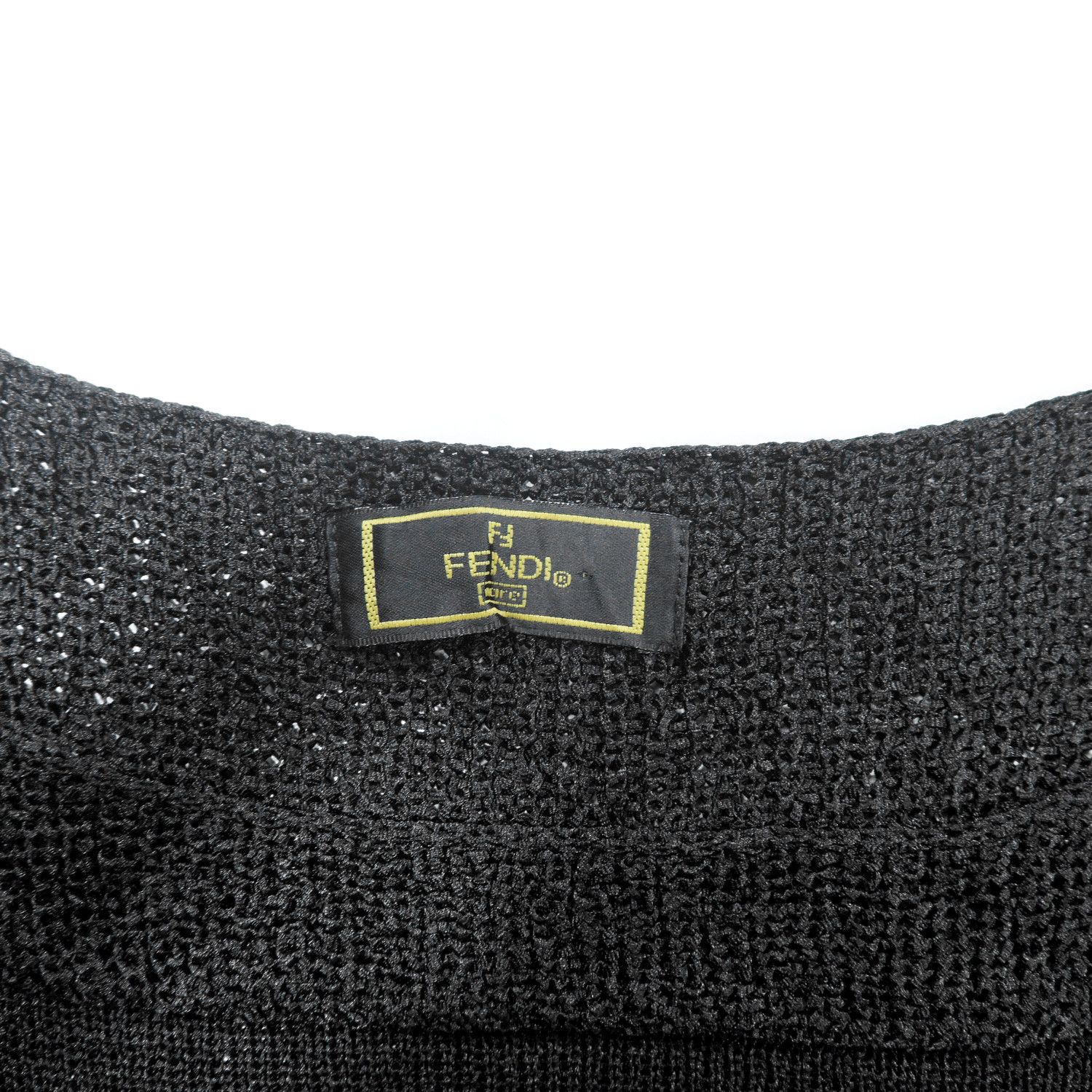 Fendi FENDI SMALL LOGO KNIT T-SHIRT Size M / US 6-8 / IT 42-44 - 3 Thumbnail