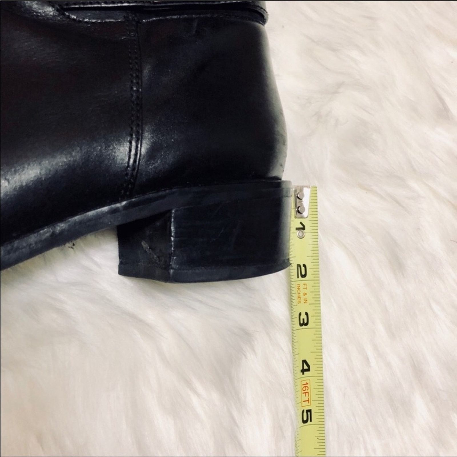 Cole Haan COLE HAAN Black Suede Leather Buckle Zip Knee Riding Boots Size US 11 / IT 41 - 8 Thumbnail