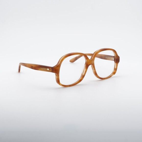 Valentino Valentino VLX-177D Eyeglasses Havana/Gold 59mm Square Frame Size ONE SIZE - 4 Thumbnail