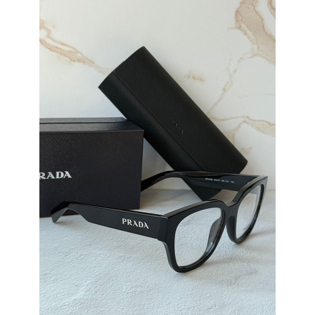 Prada NEW Prada PR C06V Black Cat Eye Eyeglasses Frames Size ONE SIZE - 5 Thumbnail
