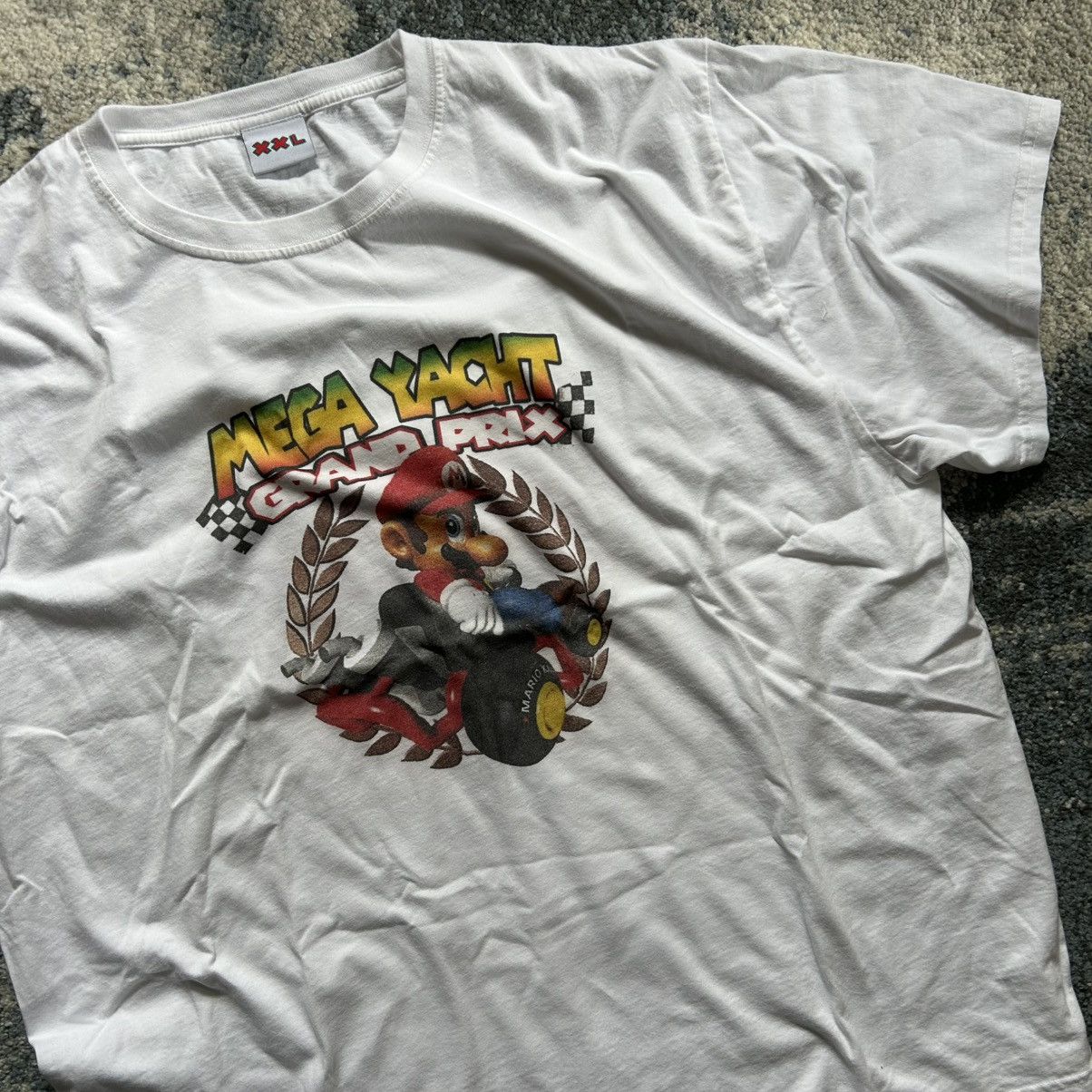 Mega Yacht N64 GRAND PRiX TEE LOS ANGELES NiNTENDO 64 MARiO KART BOXY Size US XXL / EU 58 / 5 - 3 Thumbnail