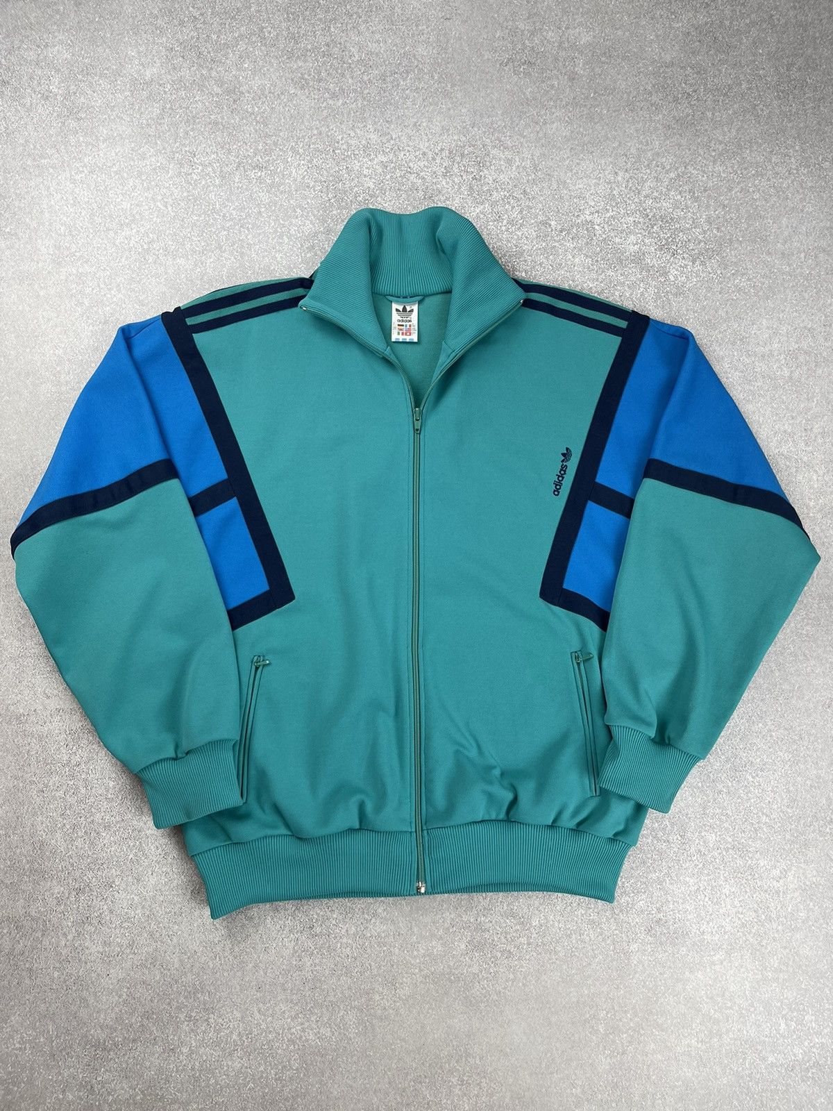 Adidas Vintage 80’s Adidas Retro Tracksuit Track Jacket and Pants Size US L / EU 52-54 / 3 - 7 Thumbnail