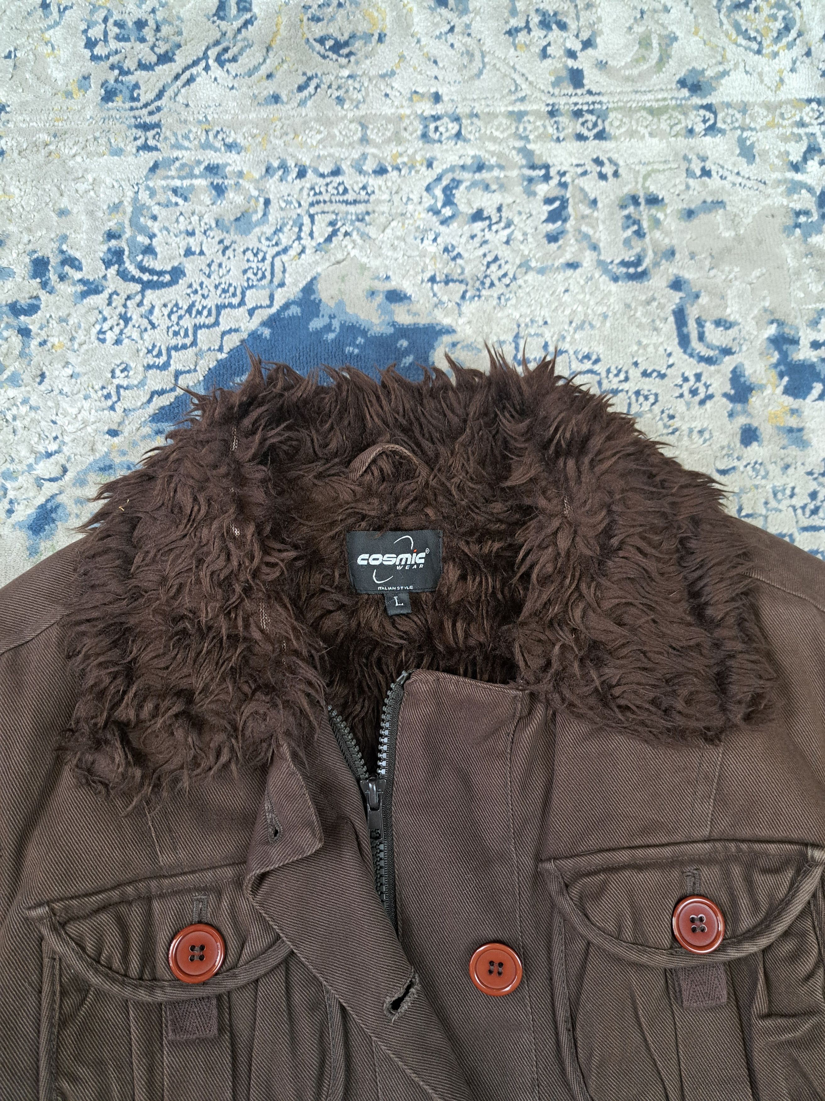Japanese Brand Avant Garde Faux Fur Lined Cropped Jacket Size M / US 6-8 / IT 42-44 - 2 Thumbnail