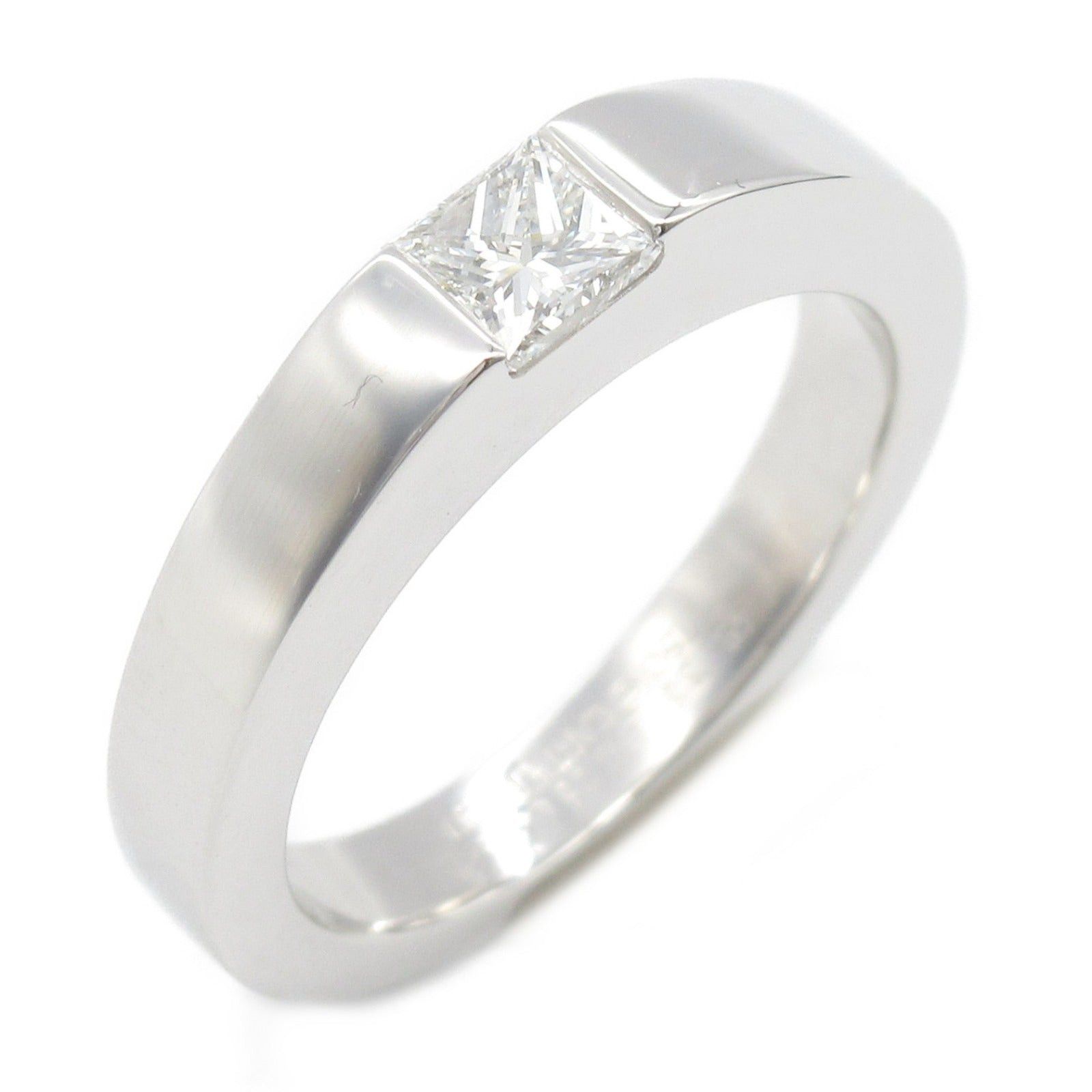 Cartier Cartier Tank Ring 1Pd K18Wg (White Gold) Diamond Clear Size ONE SIZE - 1 Thumbnail