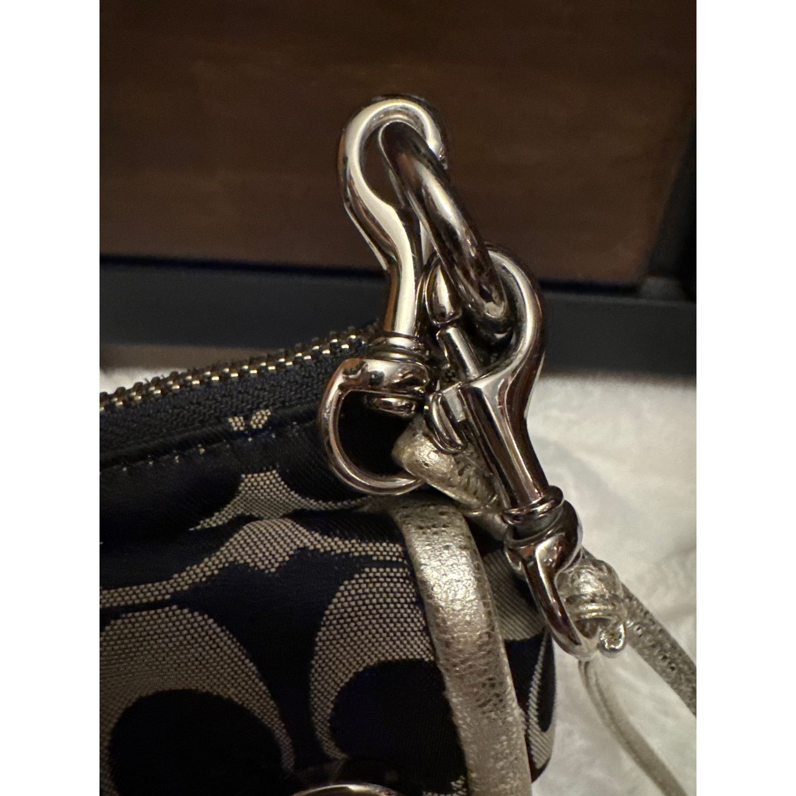 Coach Coach Poppy Crossbody Black / Gray Silver Metallic Size ONE SIZE - 3 Thumbnail