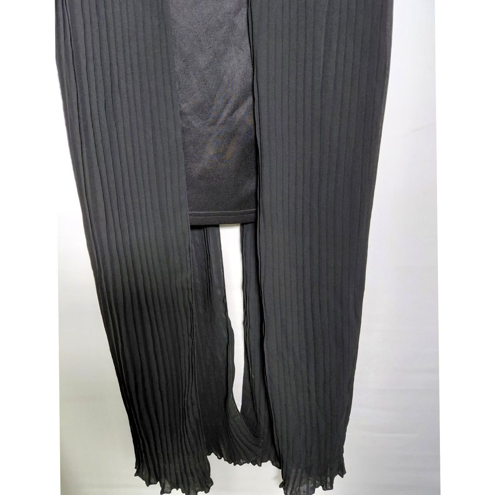 Vintage VOXX Black Strapless Jumpsuit Stud Accents Women Size L Dress Length Knee Length Party/Cocktail Size 36" / US 14 / IT 50 - 7 Thumbnail