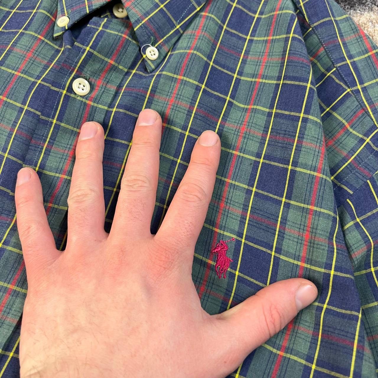 Polo Ralph Lauren Polo Ralph Lauren Vintage 90s Checkered Button Up Shirt Size US XL / EU 56 / 4 - 4 Thumbnail