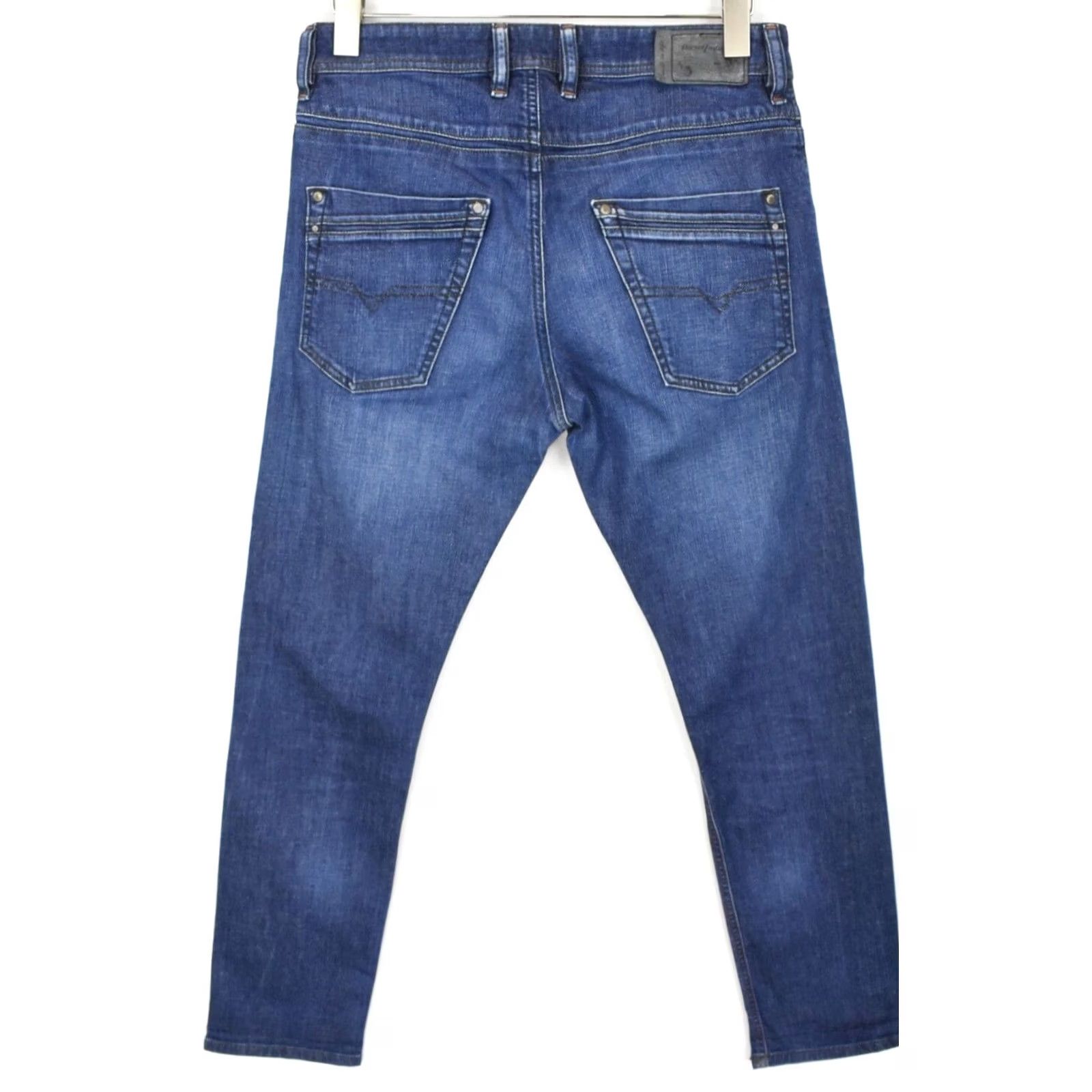 Diesel DIESEL Krayver Jeans Men's W30/L30 Stretch Regular Slim-Carrot R845B Blue Size US 30 / EU 46 - 2 Thumbnail