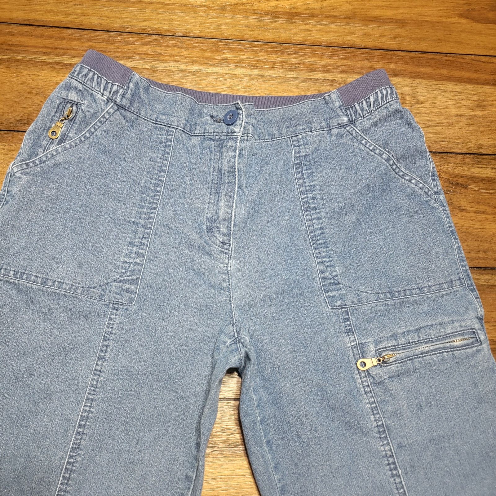 Other Allison Daley Denim Cargo Capris - Size 12 Size 34" / US 12 / IT 48 - 2 Thumbnail