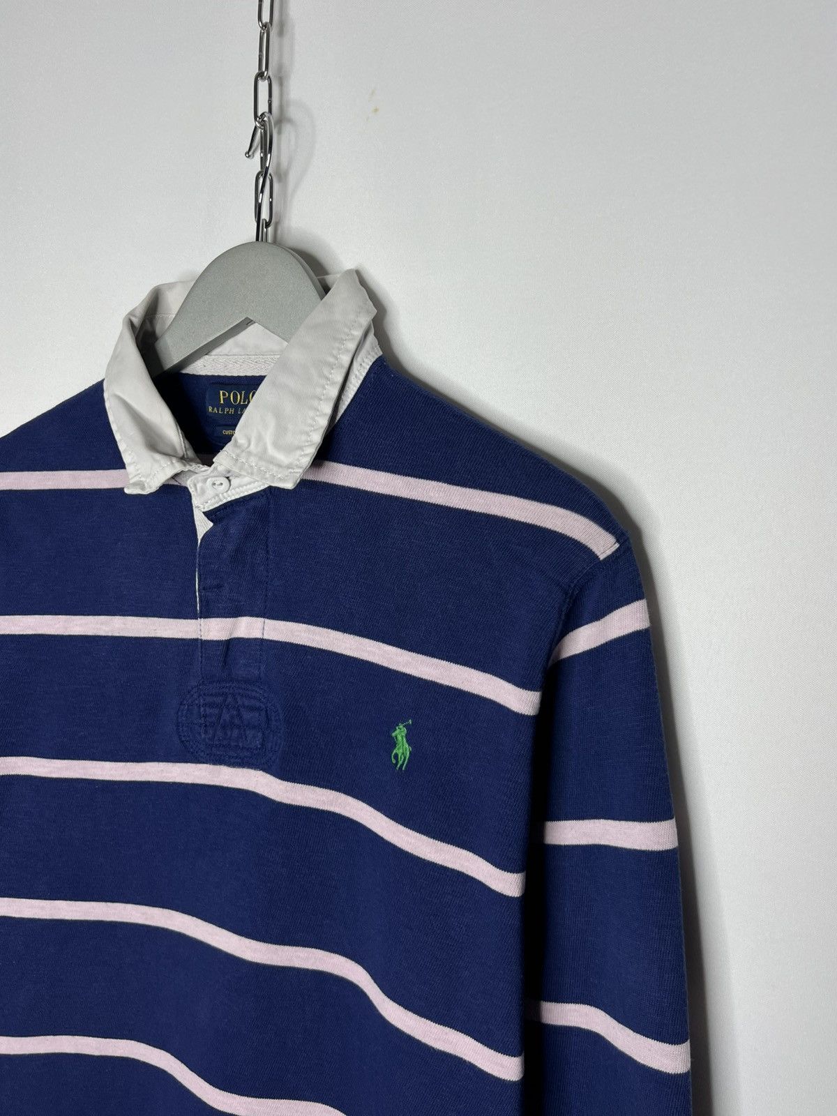 Polo Ralph Lauren Vintage Polo Ralph Lauren Striped Polo Shirt Long Sleeve Size US L / EU 52-54 / 3 - 3 Thumbnail