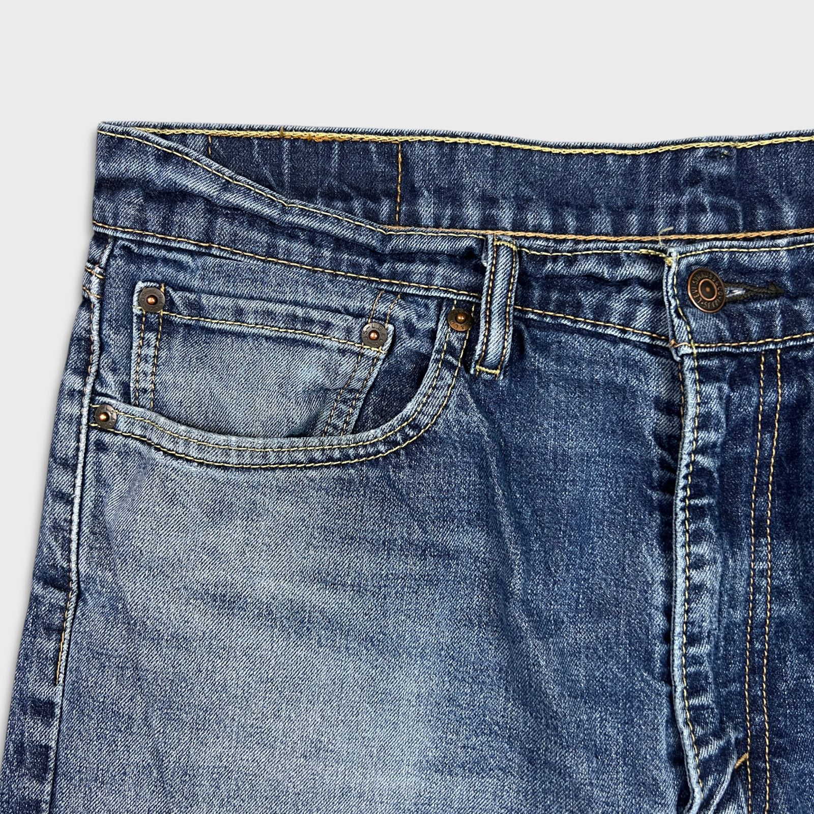 Levi's × Vintage Levi's 505 Jeans 36x34 Original Regular Straight Leg Denim Size US 36 / EU 52 - 3 Thumbnail