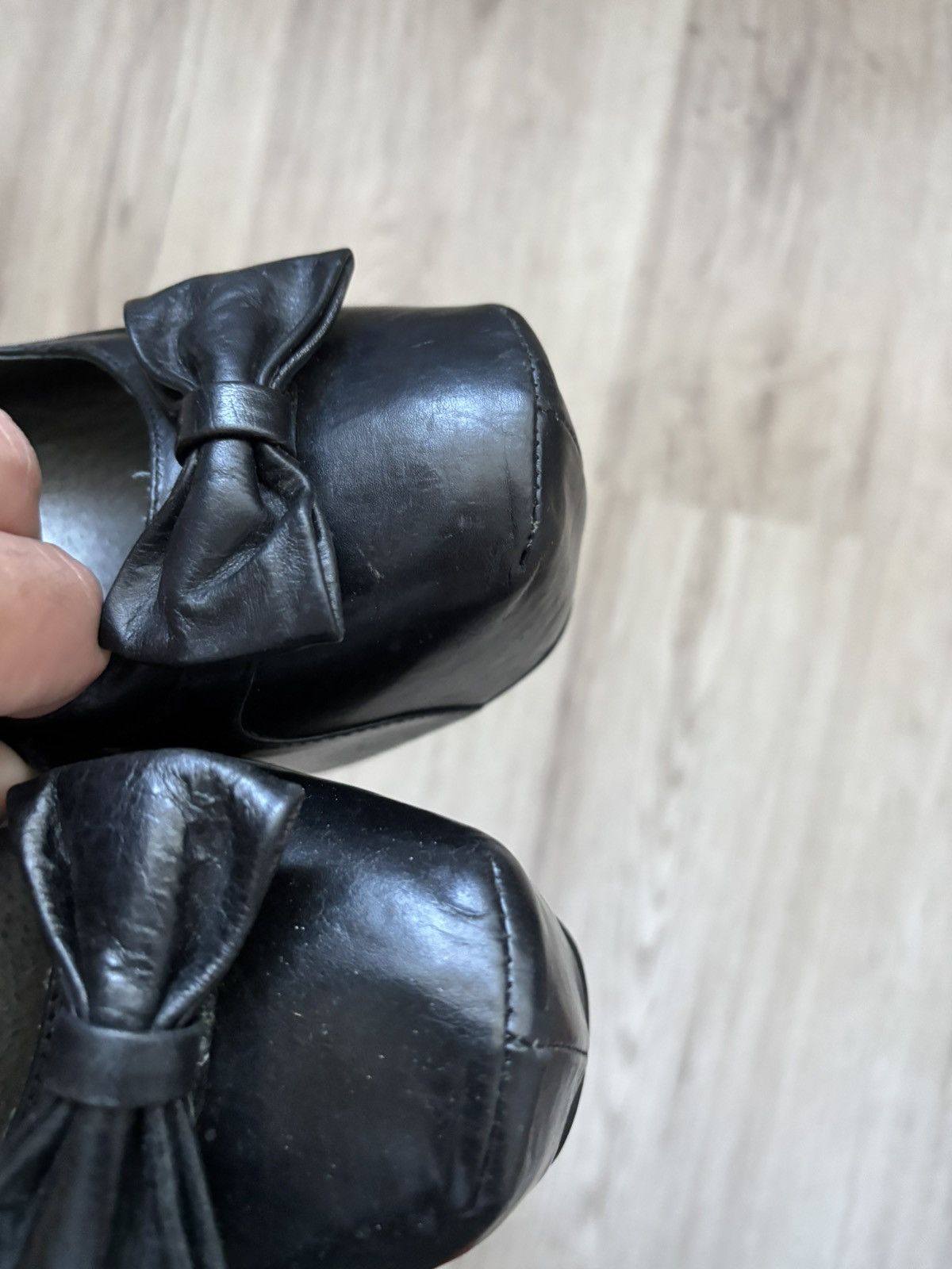 New Rock New Rock Black Platform Heels with Bow EU 40 Size US 9 / IT 39 - 4 Thumbnail