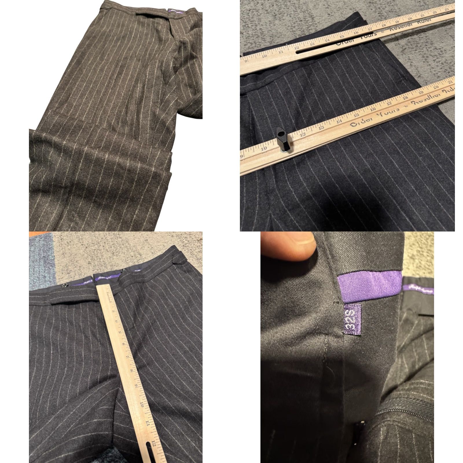 Ralph Lauren Purple Label Ralph Lauren Purple Label Flat Front Dress Pants Side Tabs Wool Men's W32s/L27 Pants Dress Size US 32 / EU 48 - 10 Thumbnail