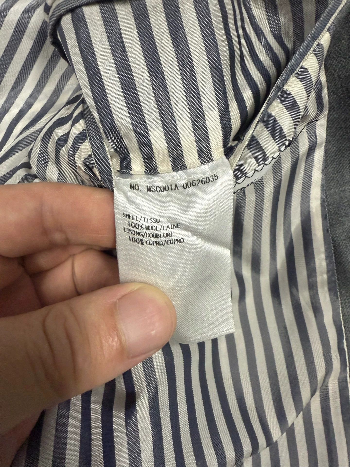 Thom Browne Thom Browne Classic Wool Blazer Mid Gray Size 2 Size US M / EU 48-50 / 2 - 4 Thumbnail