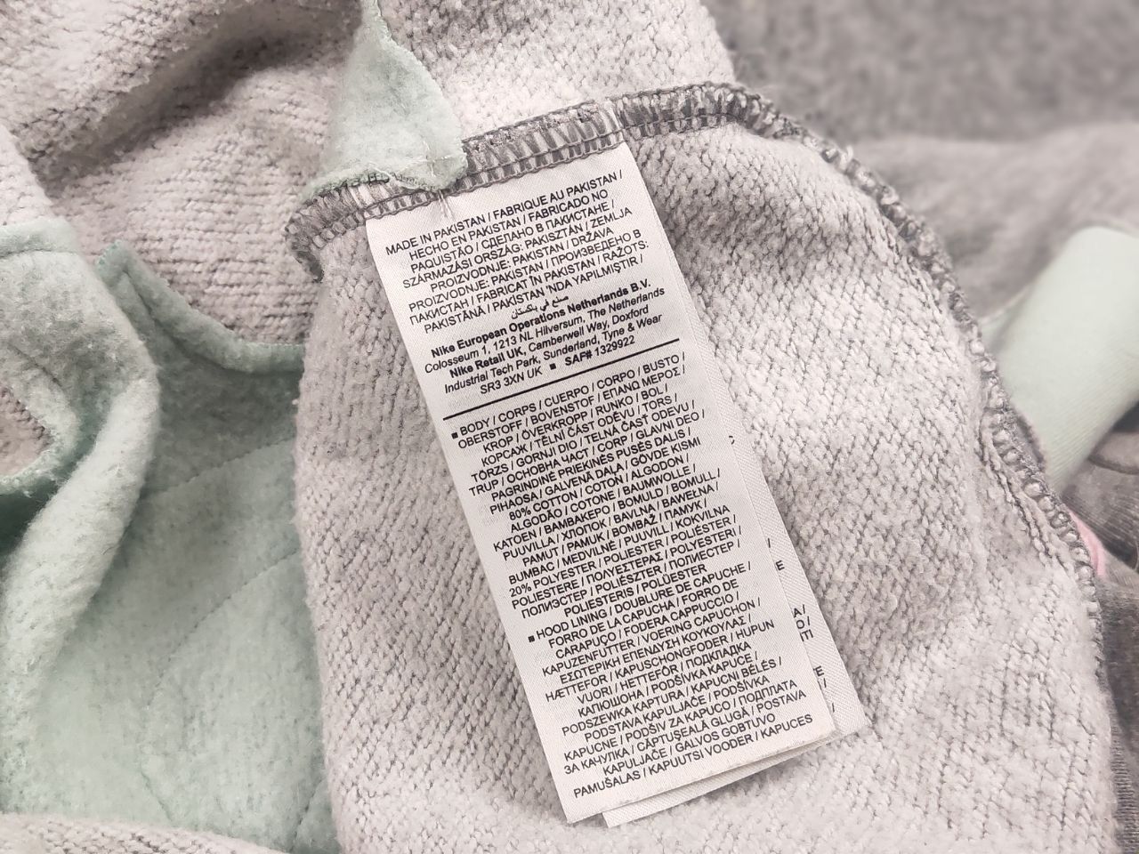 Nike Vintage Nike Skeleton Embroidered Logo Grey Oversized Hoodie Size M / US 6-8 / IT 42-44 - 17 Thumbnail