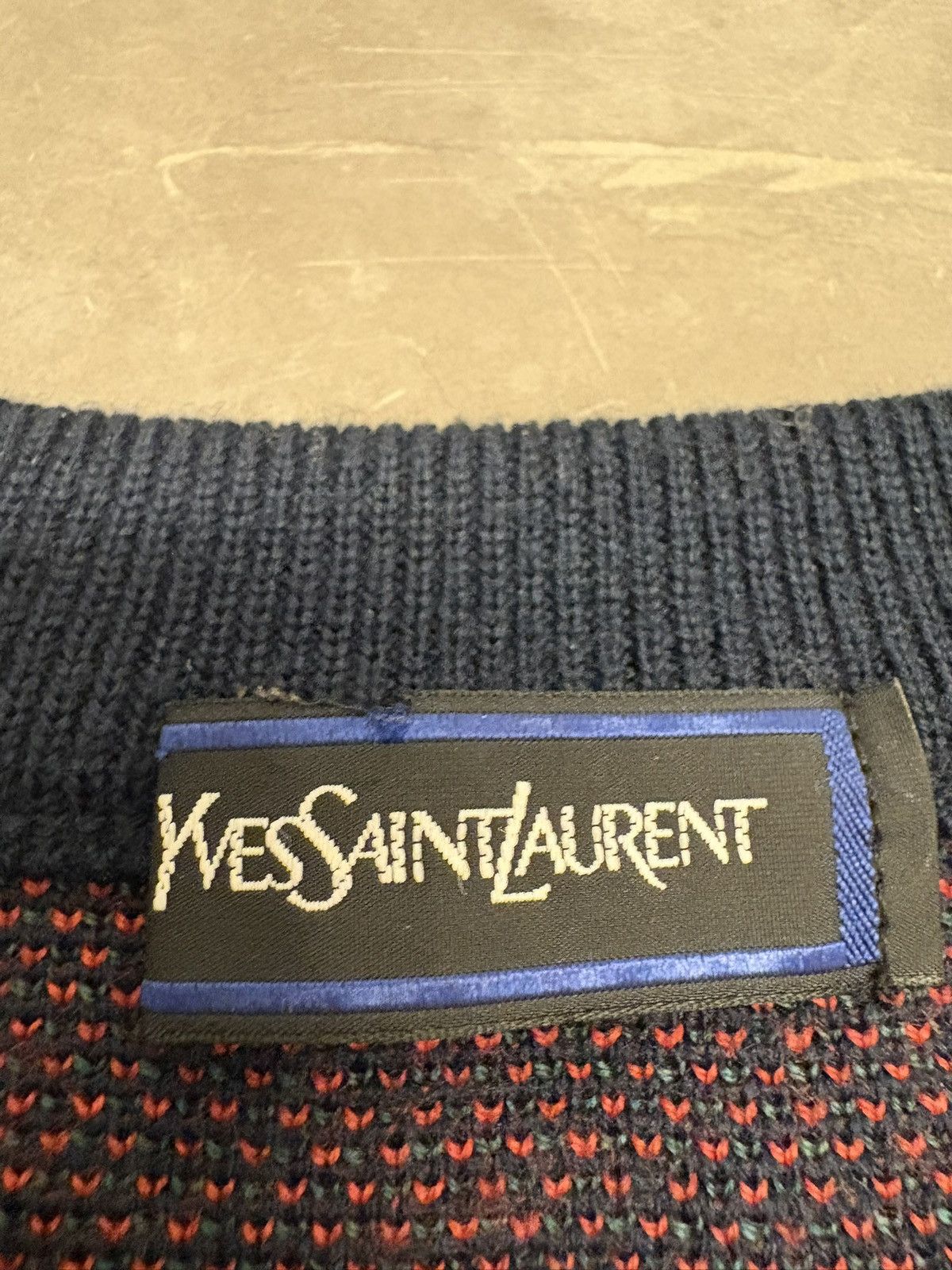 Yves Saint Laurent YSL Men’s Knit Sweater Size US M / EU 48-50 / 2 - 2 Thumbnail