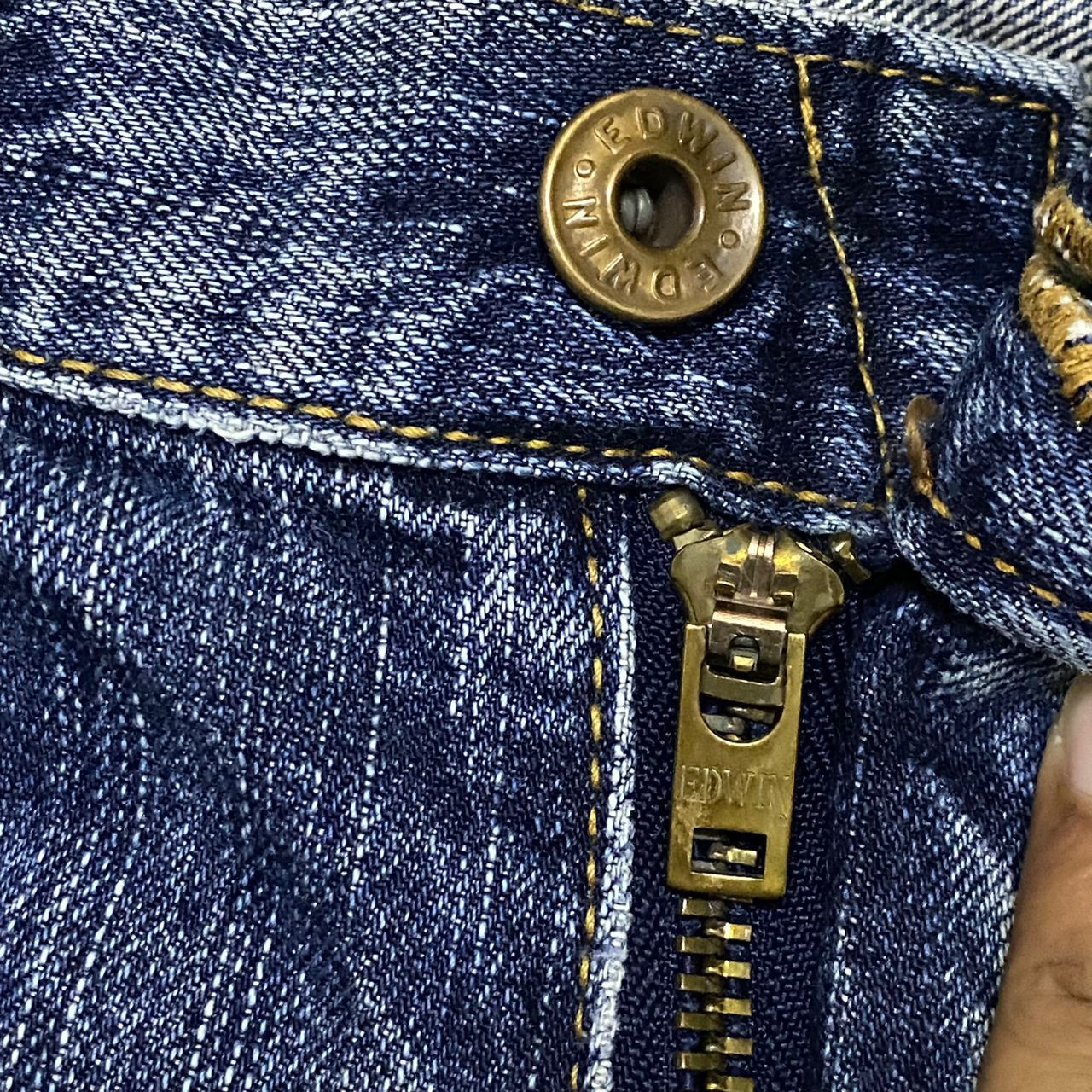 If Six Was Nine Vintage Edwin Selvegde Redline Distressed denim Size US 29 - 7 Thumbnail