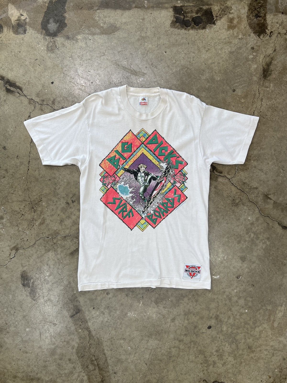 Vintage Vintage 90s Big Dicks Surf Shop Tee Single Stitch Large Size US L / EU 52-54 / 3 - 2 Thumbnail