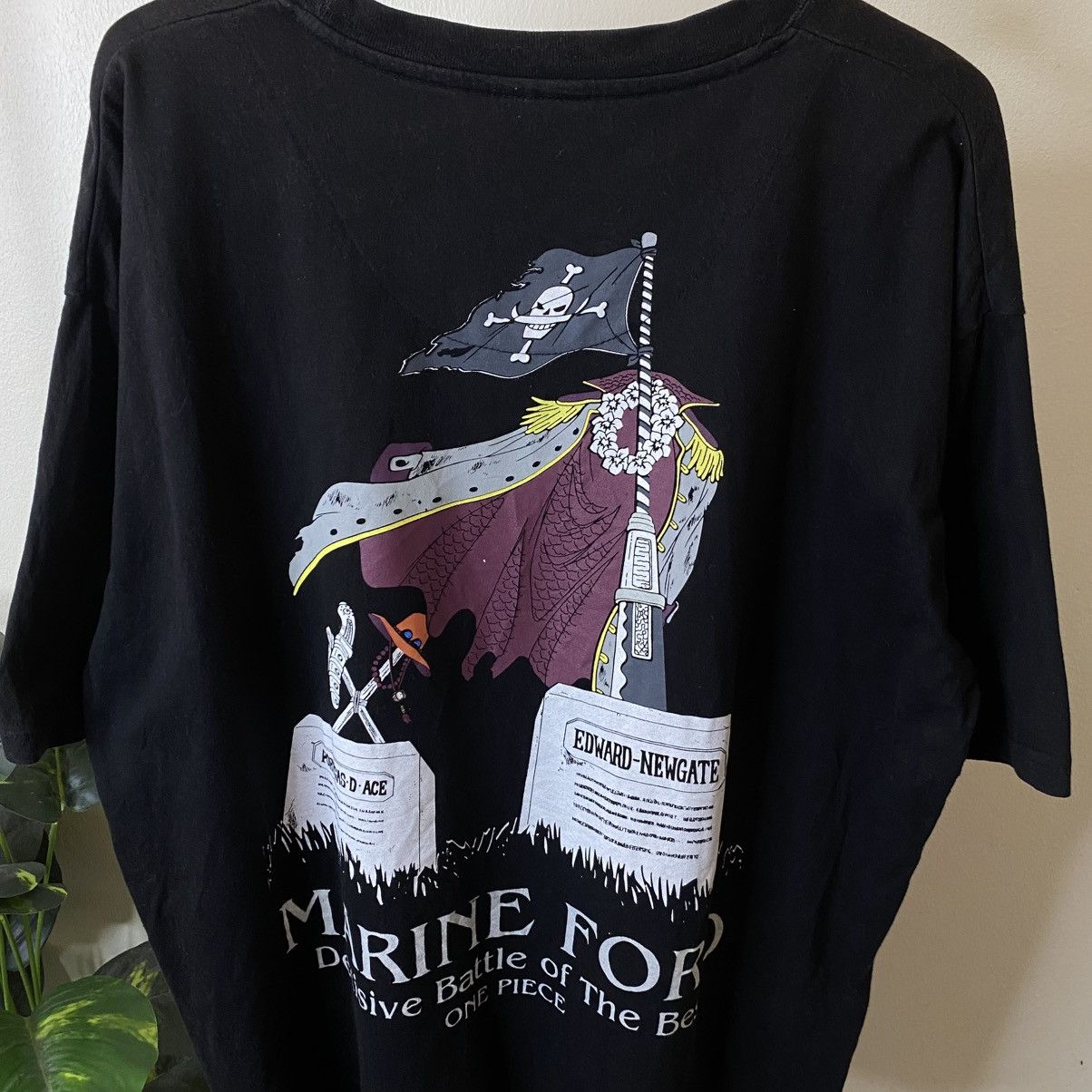One Piece Vintage Y2K One Piece Marine Ford Anime Manga Series T Shirt Size US XXL / EU 58 / 5 - 2 Thumbnail