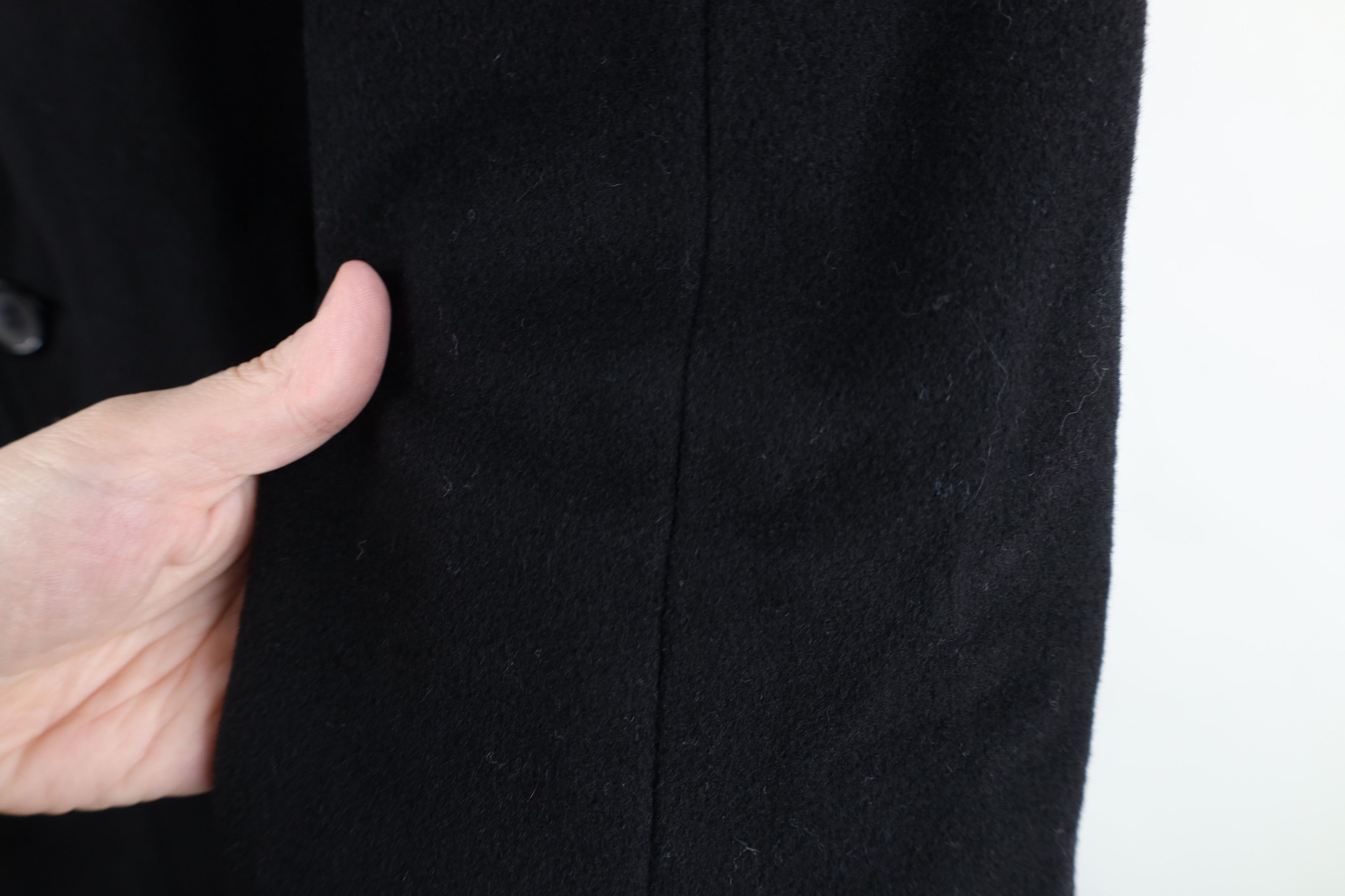 Ralph Lauren Vintage Ralph Lauren Full Button Overcoat Jacket Black Size US L / EU 52-54 / 3 - 8 Thumbnail