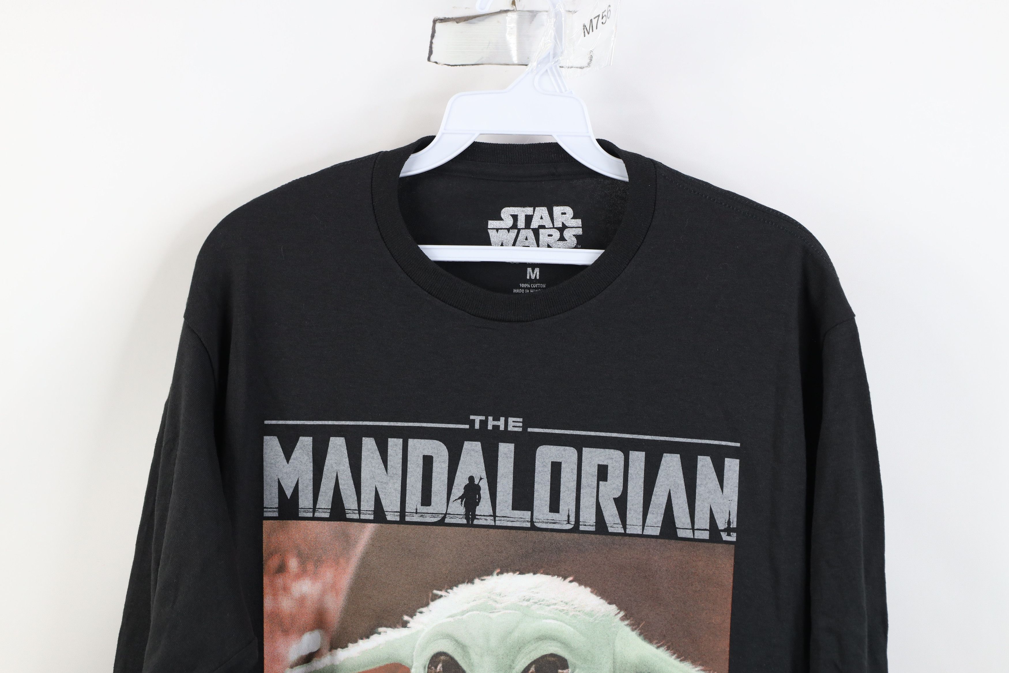 Star Wars Y2K Star Wars Mandalorian Baby Yoda Long Sleeve T-Shirt Size US M / EU 48-50 / 2 - 2 Thumbnail