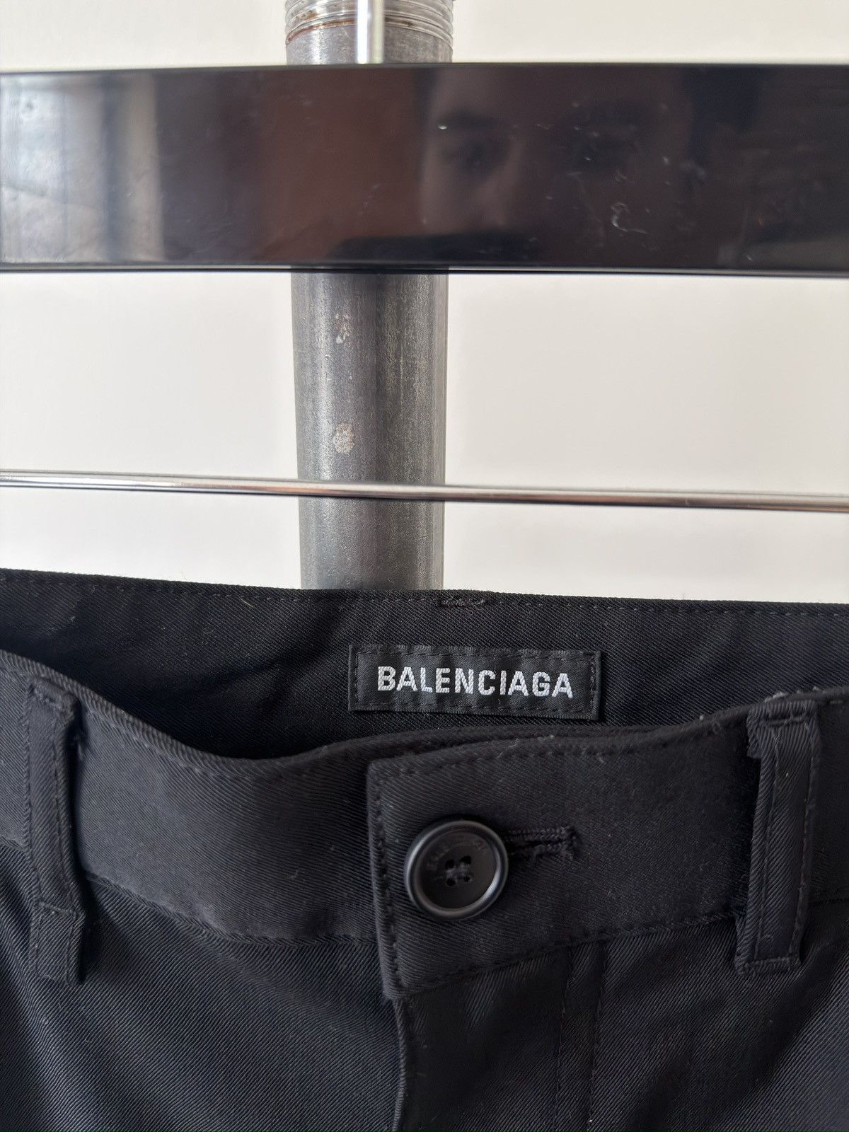 Balenciaga Wide Wool 5-Pocket Trousers Size US 30 / EU 46 - 4 Thumbnail