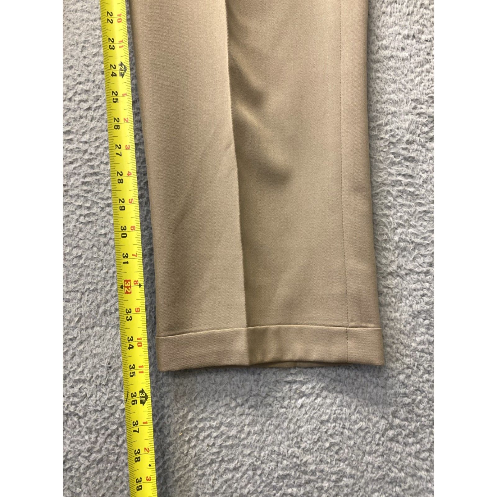 Nordstrom Nordstrom Dress Pants Khaki 38x35 Wool Pleated Slacks Men Pant Straight 100% Wool Regular Big & Tall Dress Pants Womens? Size US 38 / EU 54 - 4 Thumbnail