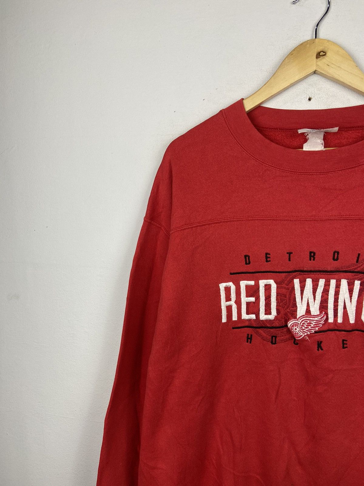 NHL × Vintage 1990s Detroit Red Wings Hockey Sweatshirt Size US L / EU 52-54 / 3 - 3 Thumbnail