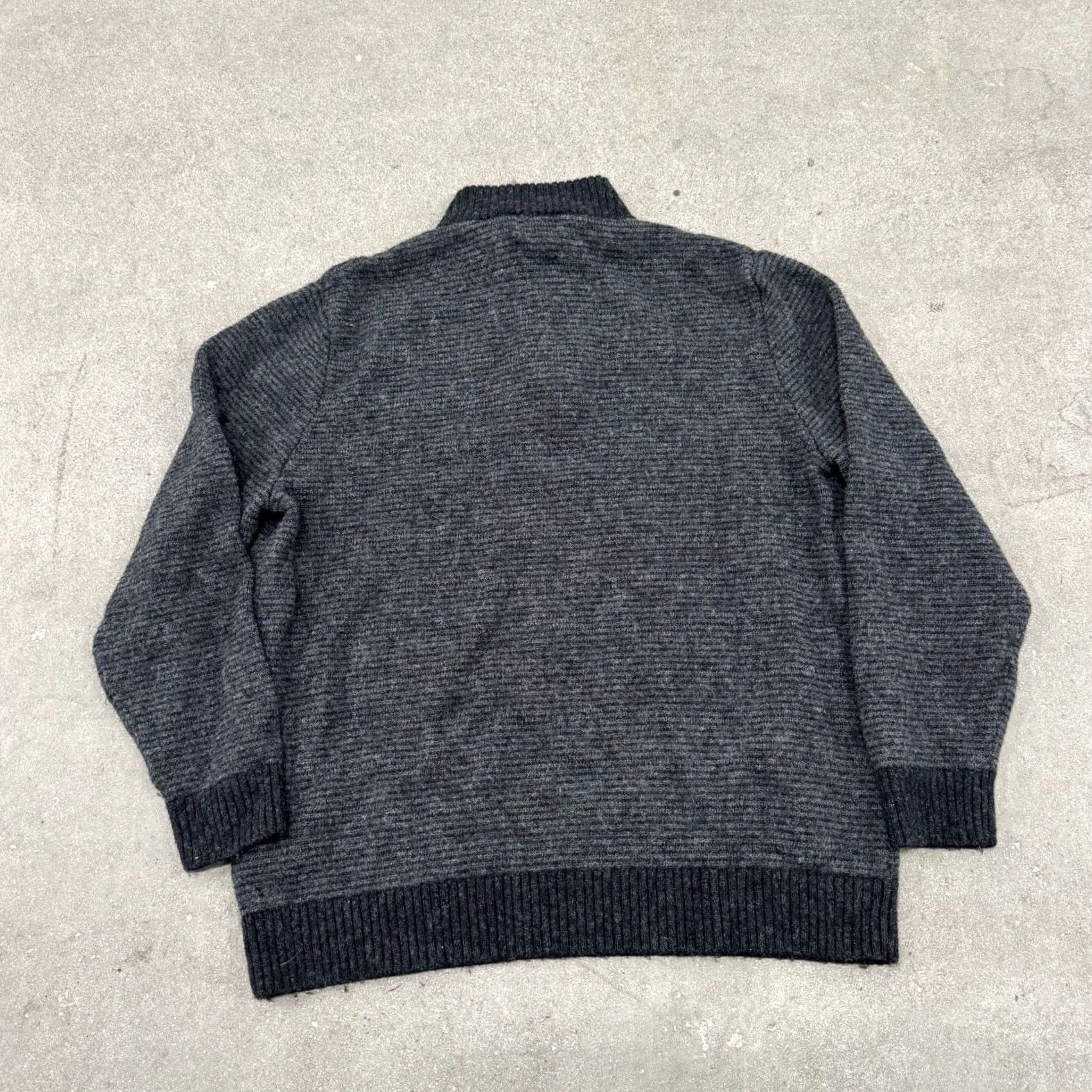 Pendleton Pendleton Sweater Mens L Gray Wool Ribbed 1/2 Zip Pullover Mock Neck Cardigan? Size US L / EU 52-54 / 3 - 5 Thumbnail