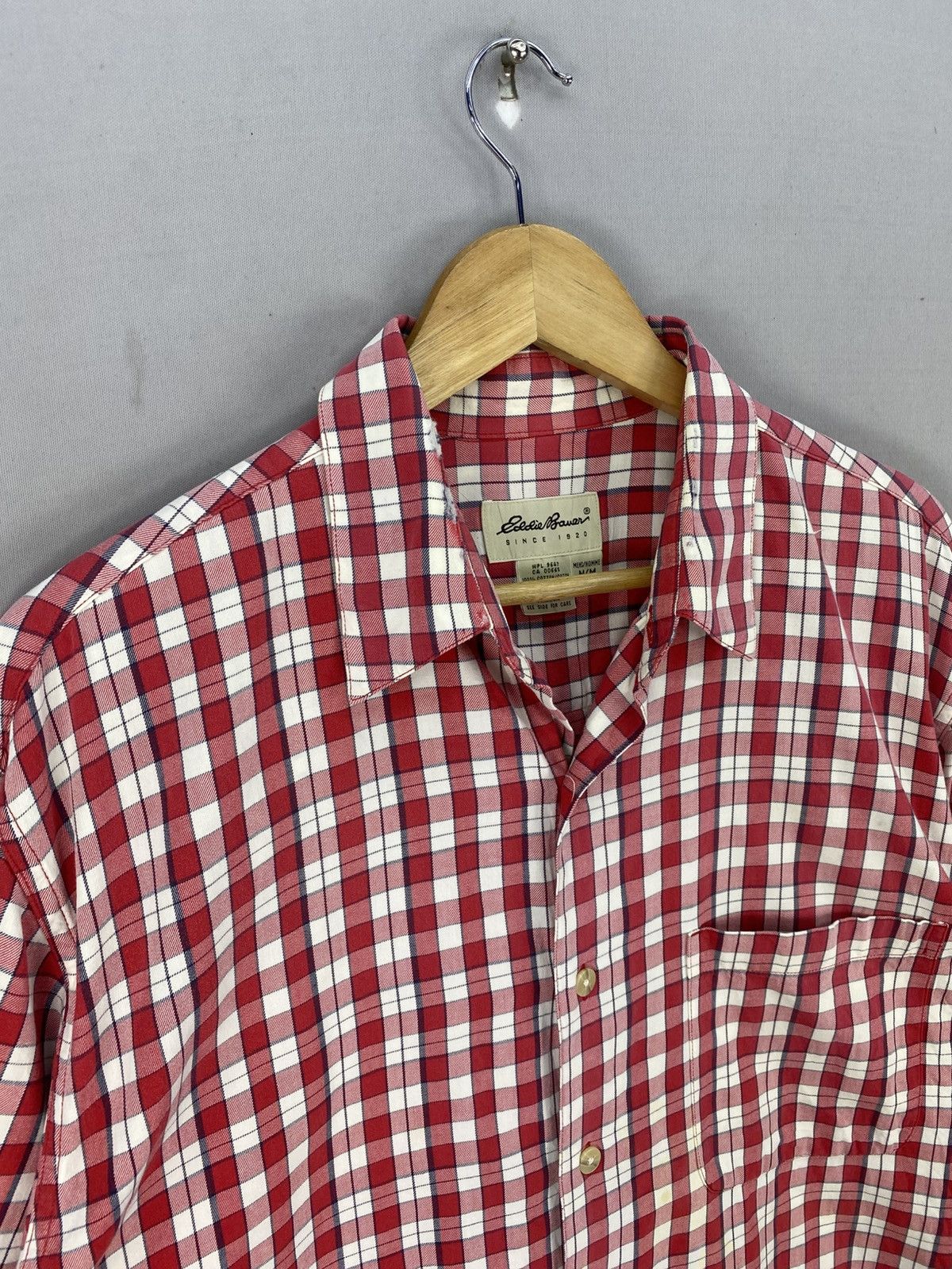 Eddie Bauer Eddie Bauer Gingham Pattern Check Flannel Shirts Button Up Size US XL / EU 56 / 4 - 2 Thumbnail