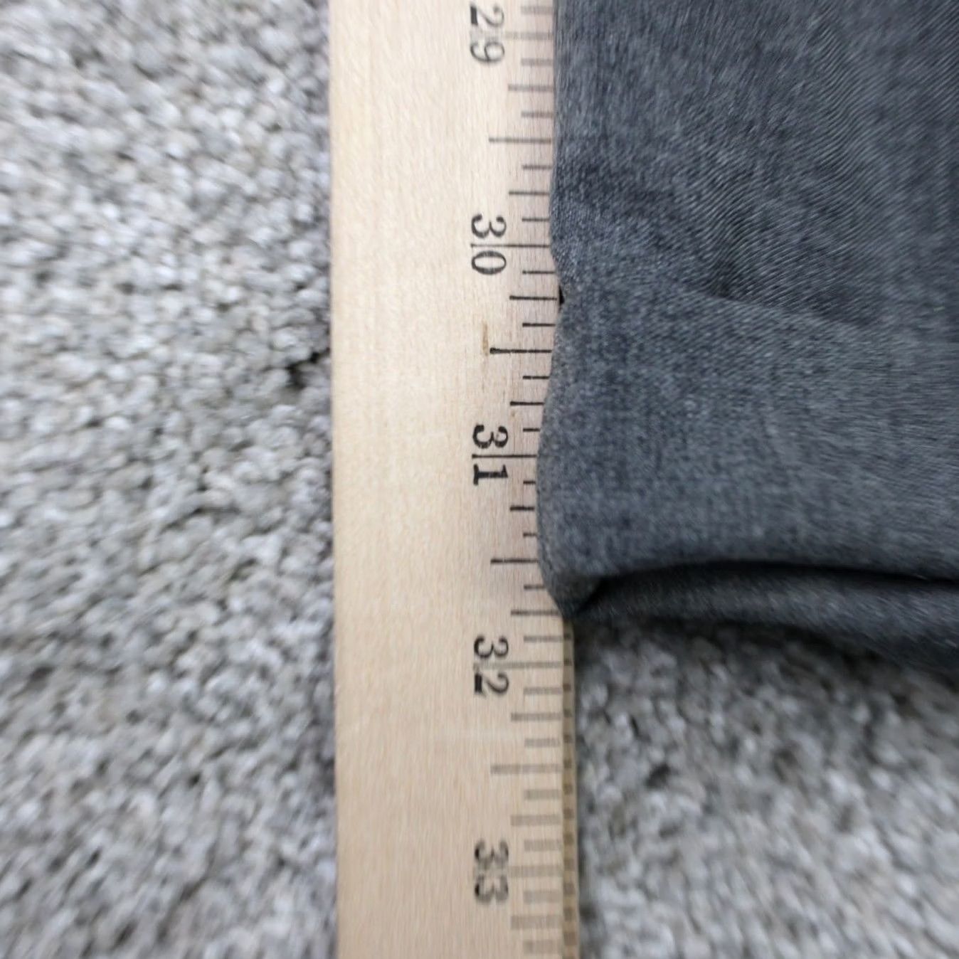 Perry Ellis Perry Ellis Portfolio Pants Mens 40x32 Gray Pleated Cuffed Polyester/Viscose Dress Pants Blue? Size US 40 / EU 56 - 3 Thumbnail