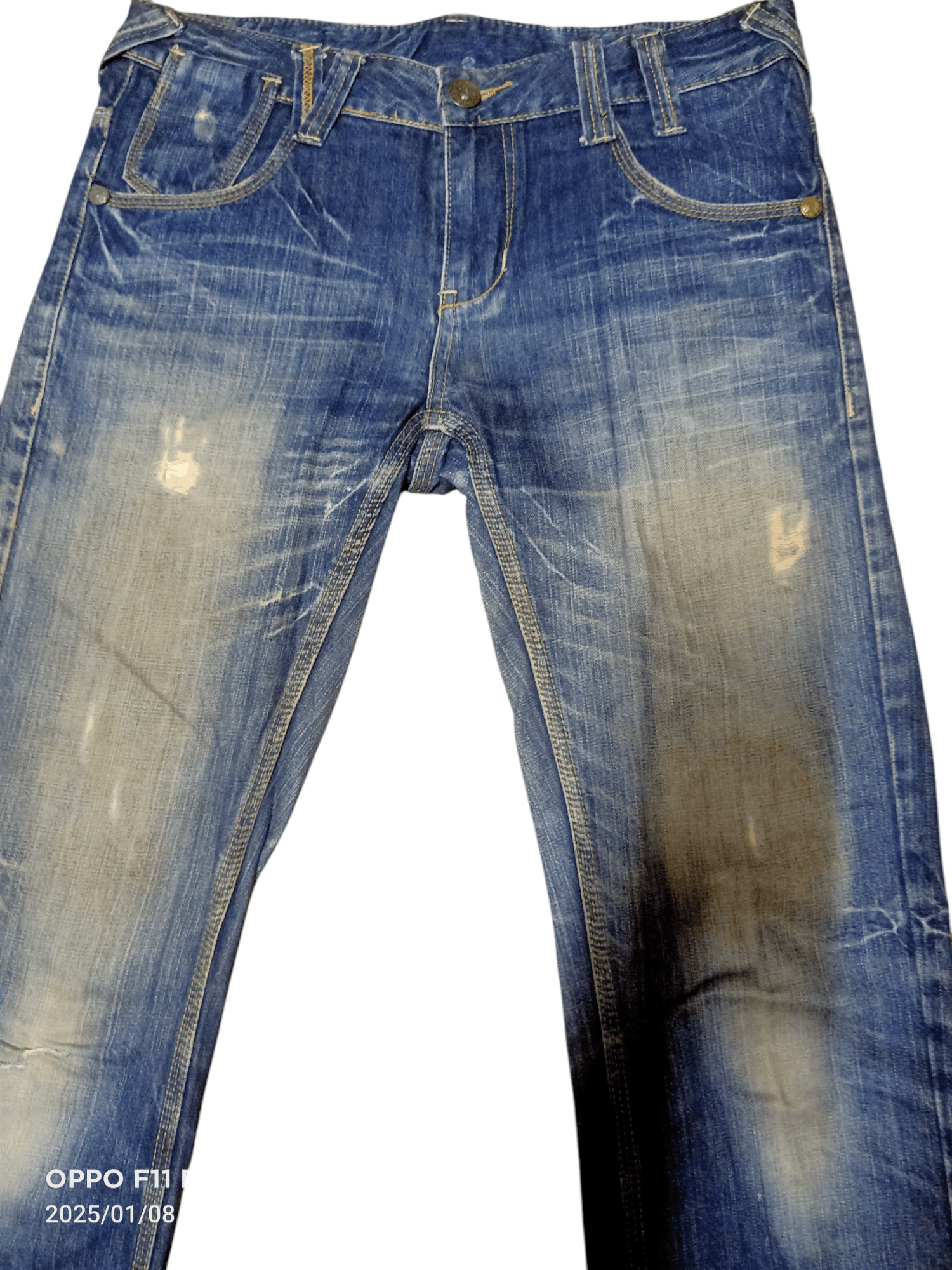 If Six Was Nine × Japanese Brand × semanticdesign Semantic Design Distressdenim flare Size US 33 - 2 Thumbnail