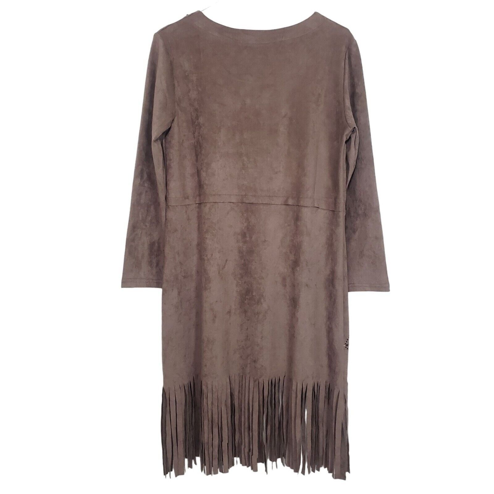 Designer NEW Pretty Angel Western Tunic Womens Size Large Brown Size L / US 10 / IT 46 - 9 Thumbnail