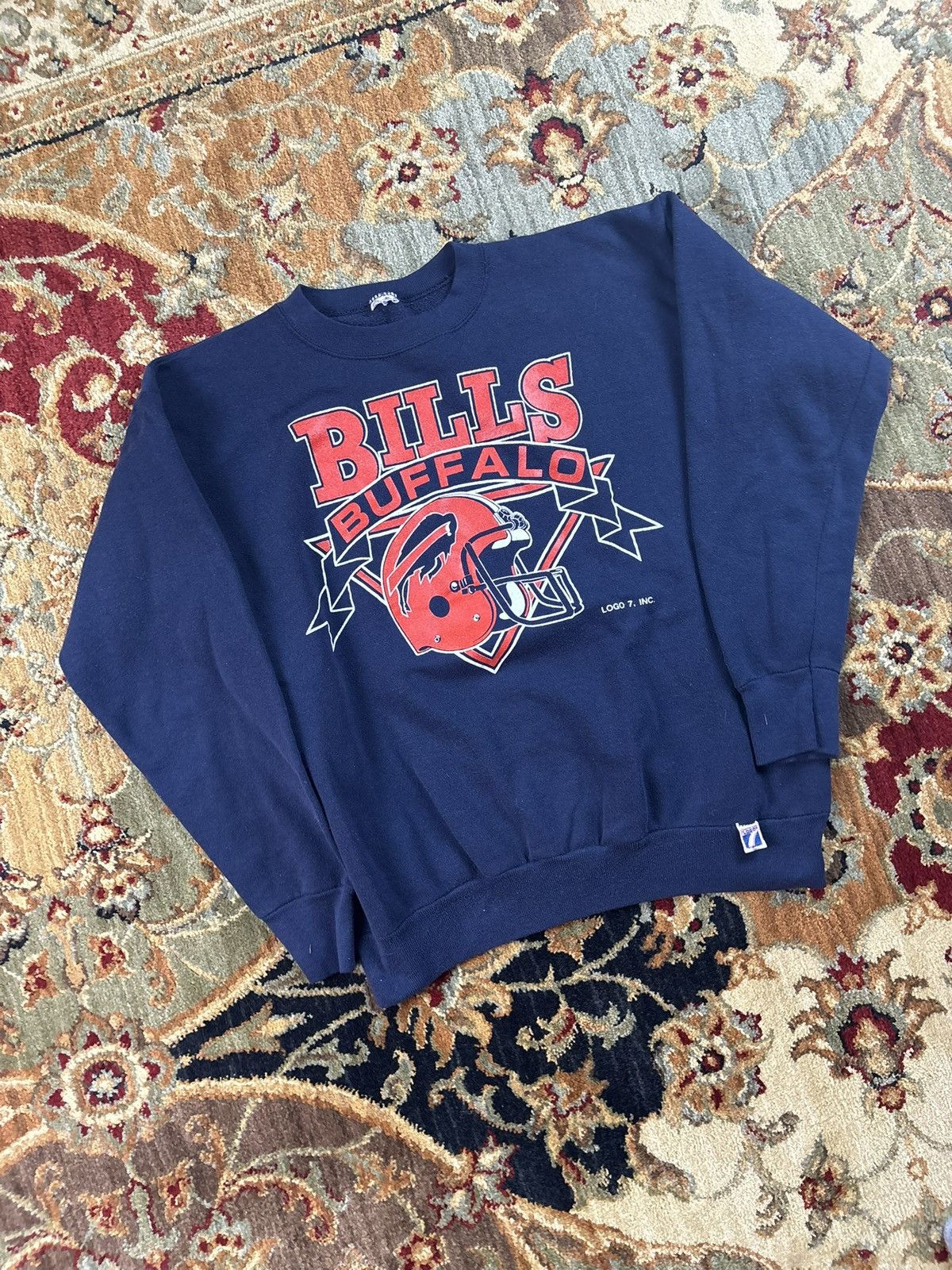 NFL Vintage 80s Buffalo Bills crewneck sweatshirt Size US L / EU 52-54 / 3 - 1 Thumbnail