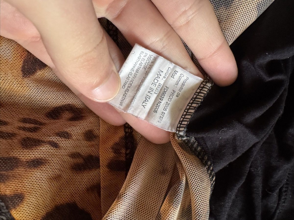 Versace Vintage Versace Tank Top mesh back tiger print Size L / US 10 / IT 46 - 5 Thumbnail