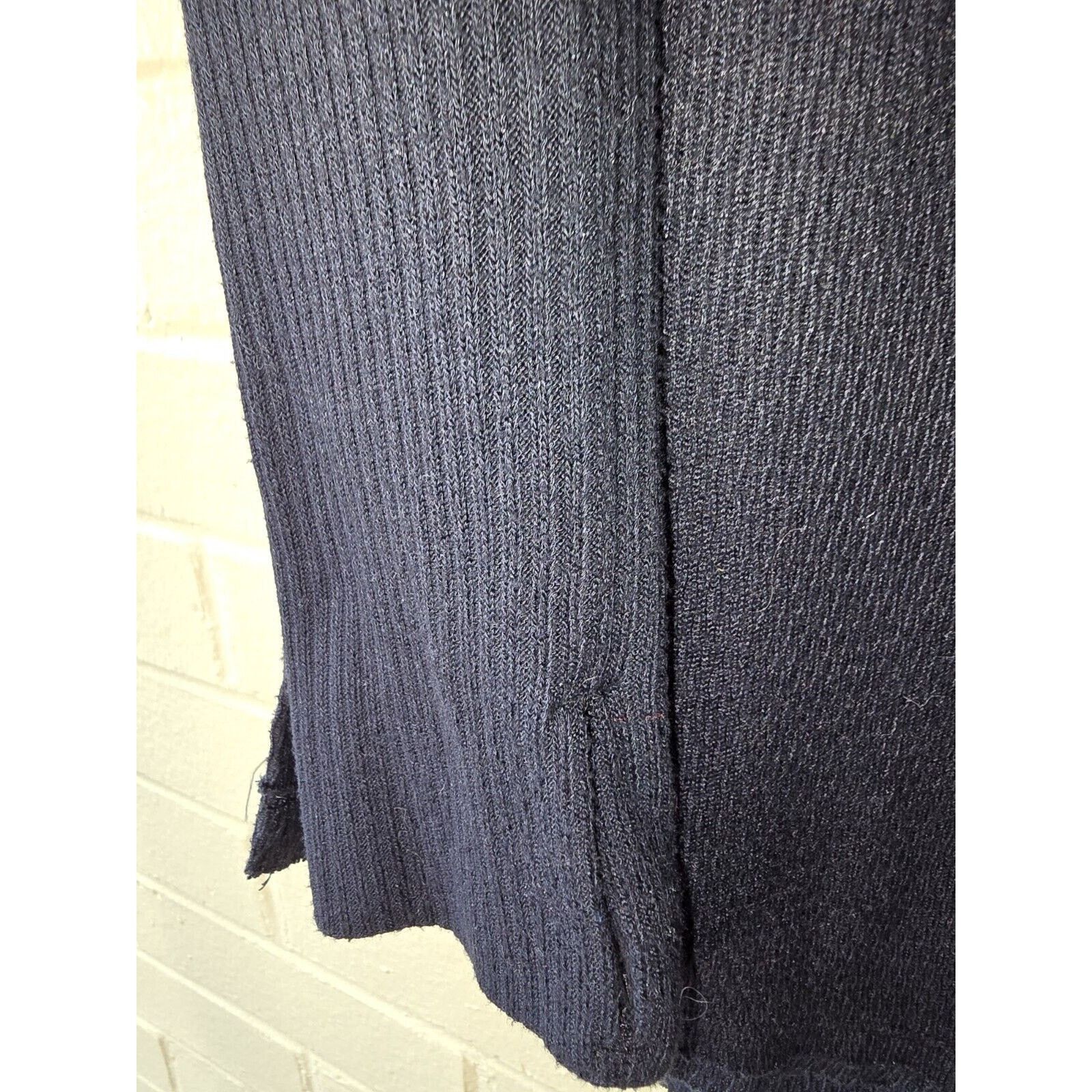 Free People We the Free Long Sleeve Waffle Knit Top Black Size Medium Size M / US 6-8 / IT 42-44 - 2 Thumbnail