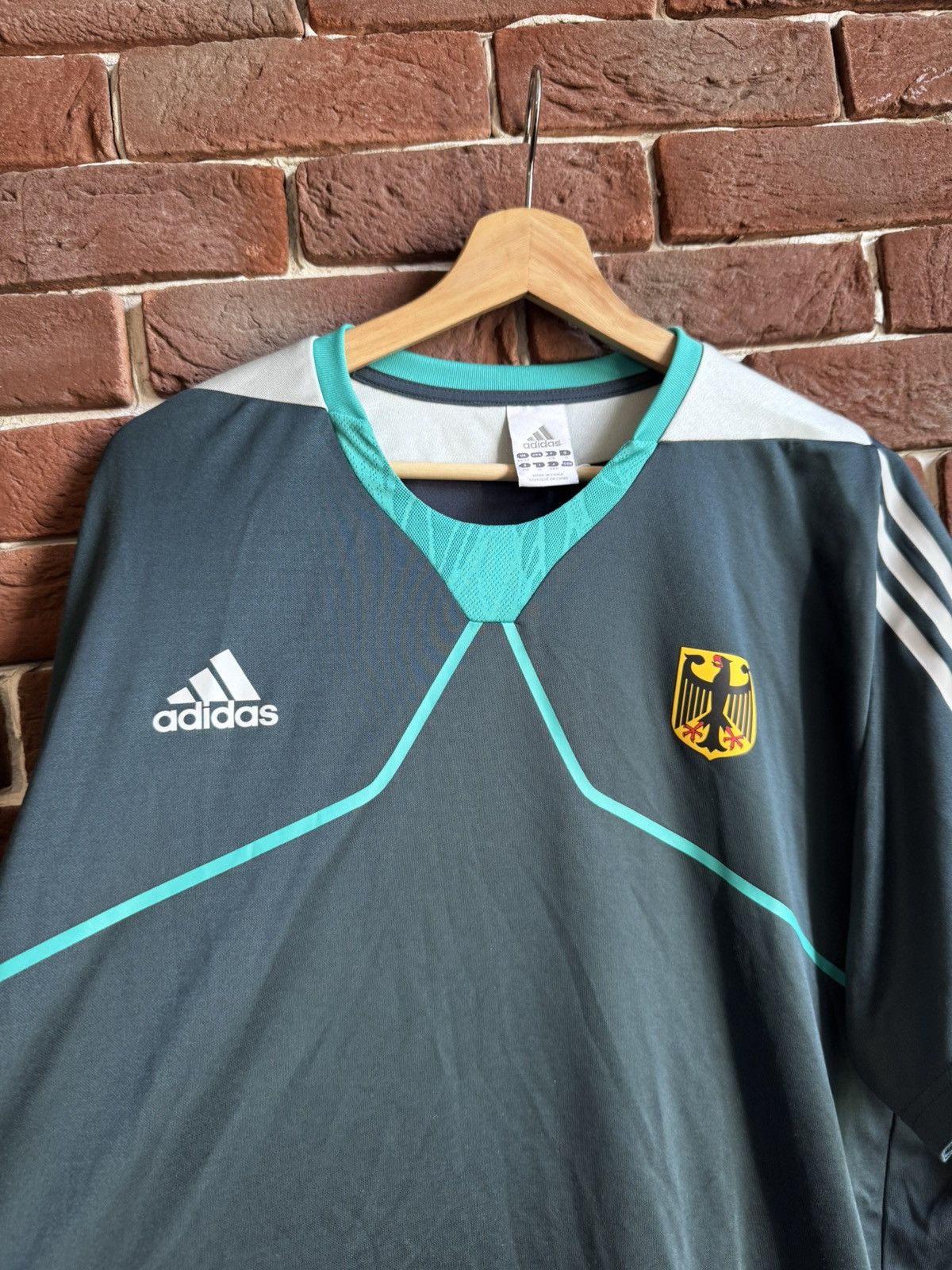 Vintage Rare Vintage 00s Germany Bundeswehr Jersey Adidas Soccer Size US XL / EU 56 / 4 - 6 Thumbnail