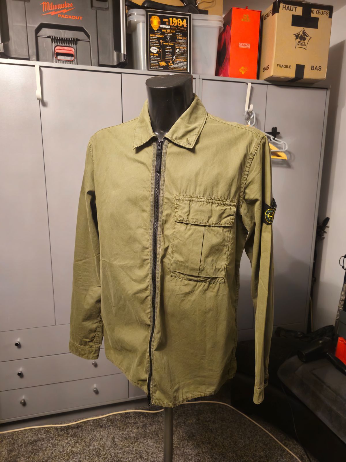 Stone Island Stone Island Overshirt Khaki Size US L / EU 52-54 / 3 - 1 Thumbnail