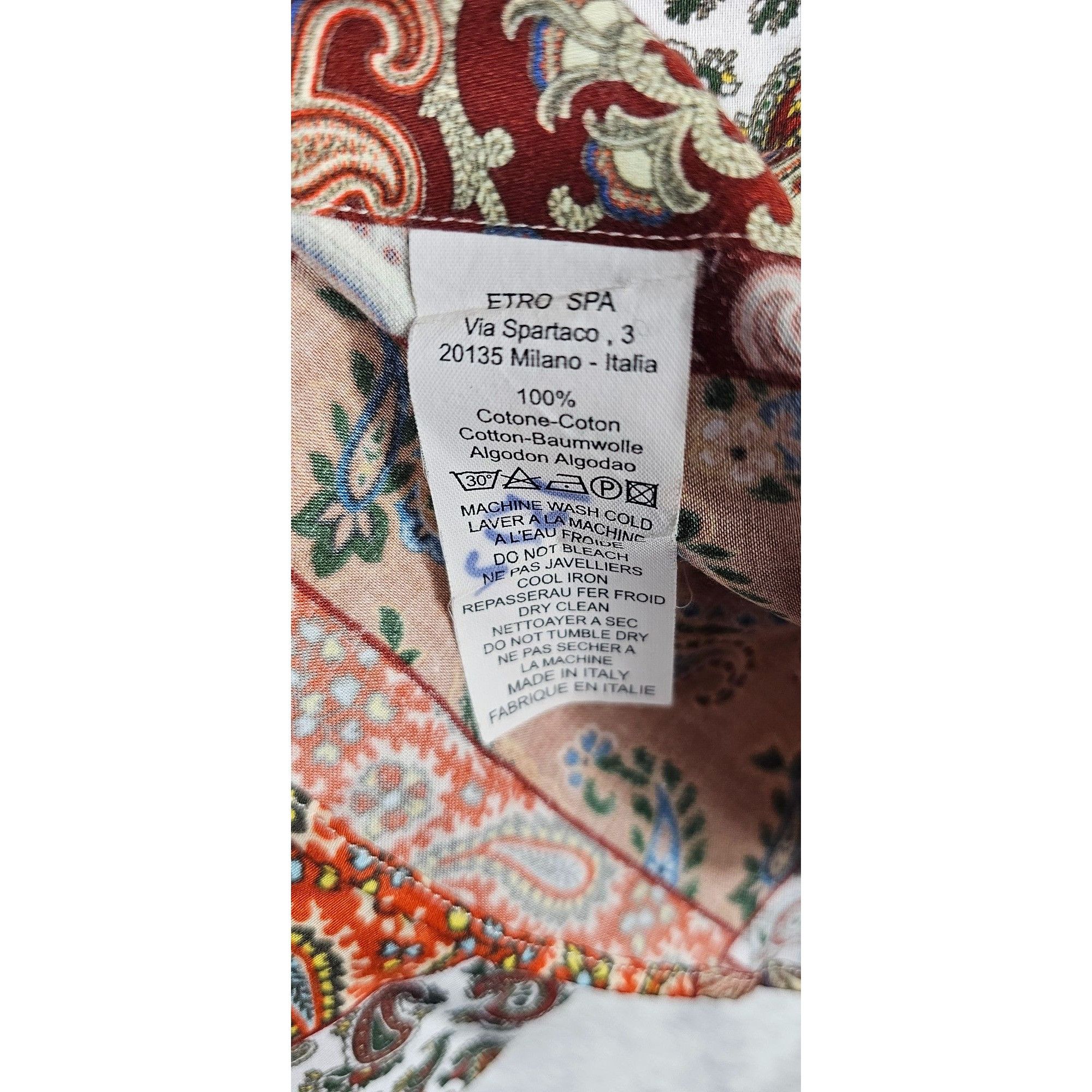 Etro Paisley Button-Down Shirt Size US XXL / EU 58 / 5 - 8 Thumbnail
