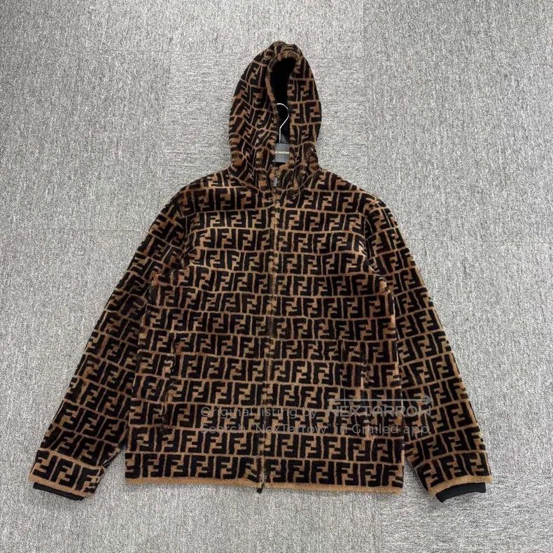 Fendi Fendi Double F Logo Embossed Leather and Fur Integrated Do Size US M / EU 48-50 / 2 - 1 Thumbnail