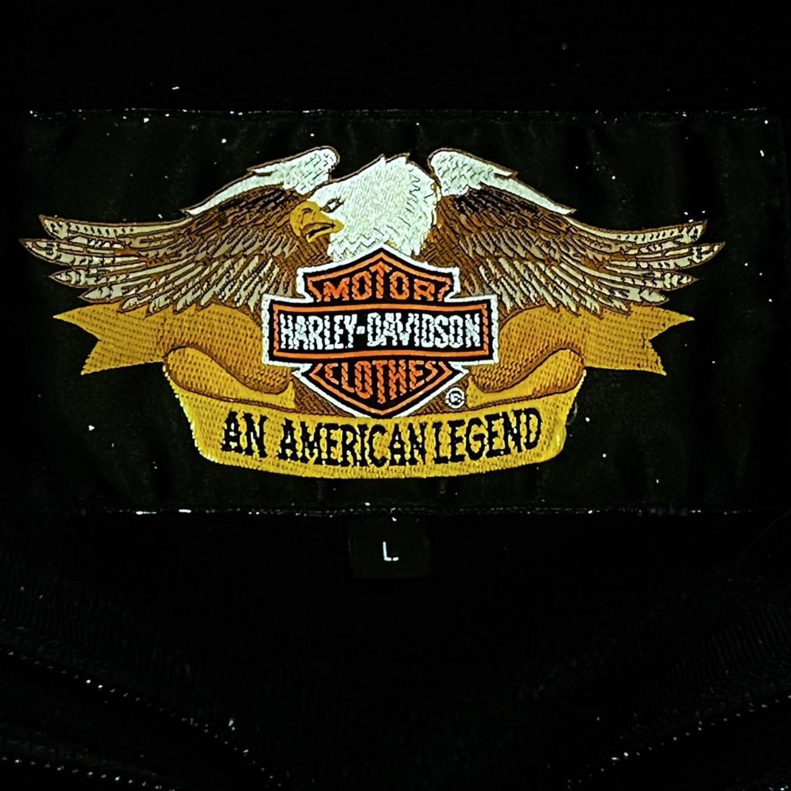 Harley Davidson Harley-Davidson Black Fleece Quarter-Zip w/ Orange Stripes Size US L / EU 52-54 / 3 - 6 Thumbnail
