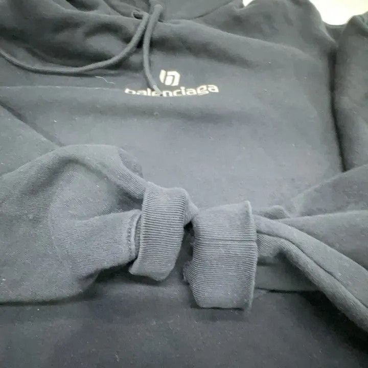 Balenciaga Balenciaga Logo Print Long Sleeve Hoodie 0079-2507 Size XS / US 0-2 / IT 36-38 - 8 Thumbnail