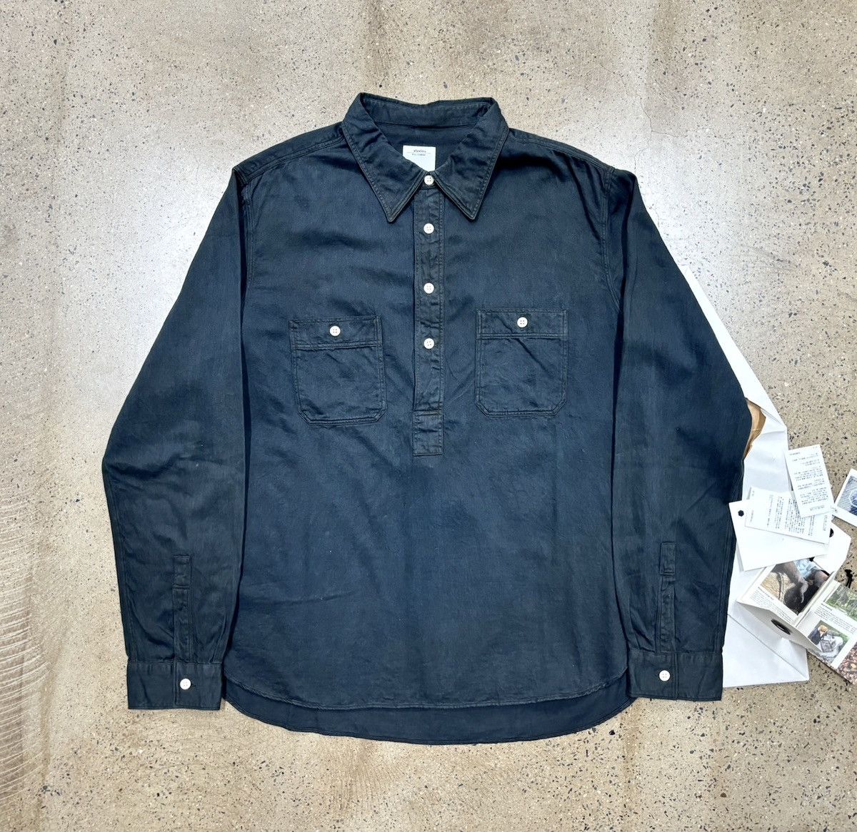 Visvim Visvim 1910 P.O. Shirt N.D. Indigo Size US M / EU 48-50 / 2 - 1 Thumbnail
