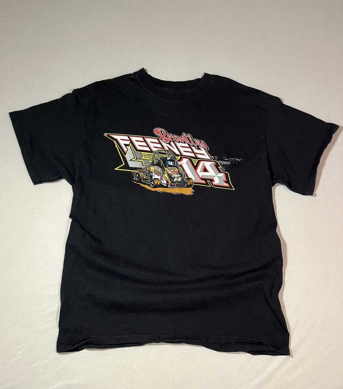 Vintage Brantley feeney kart racing T-shirt Size US L / EU 52-54 / 3 - 1 Thumbnail